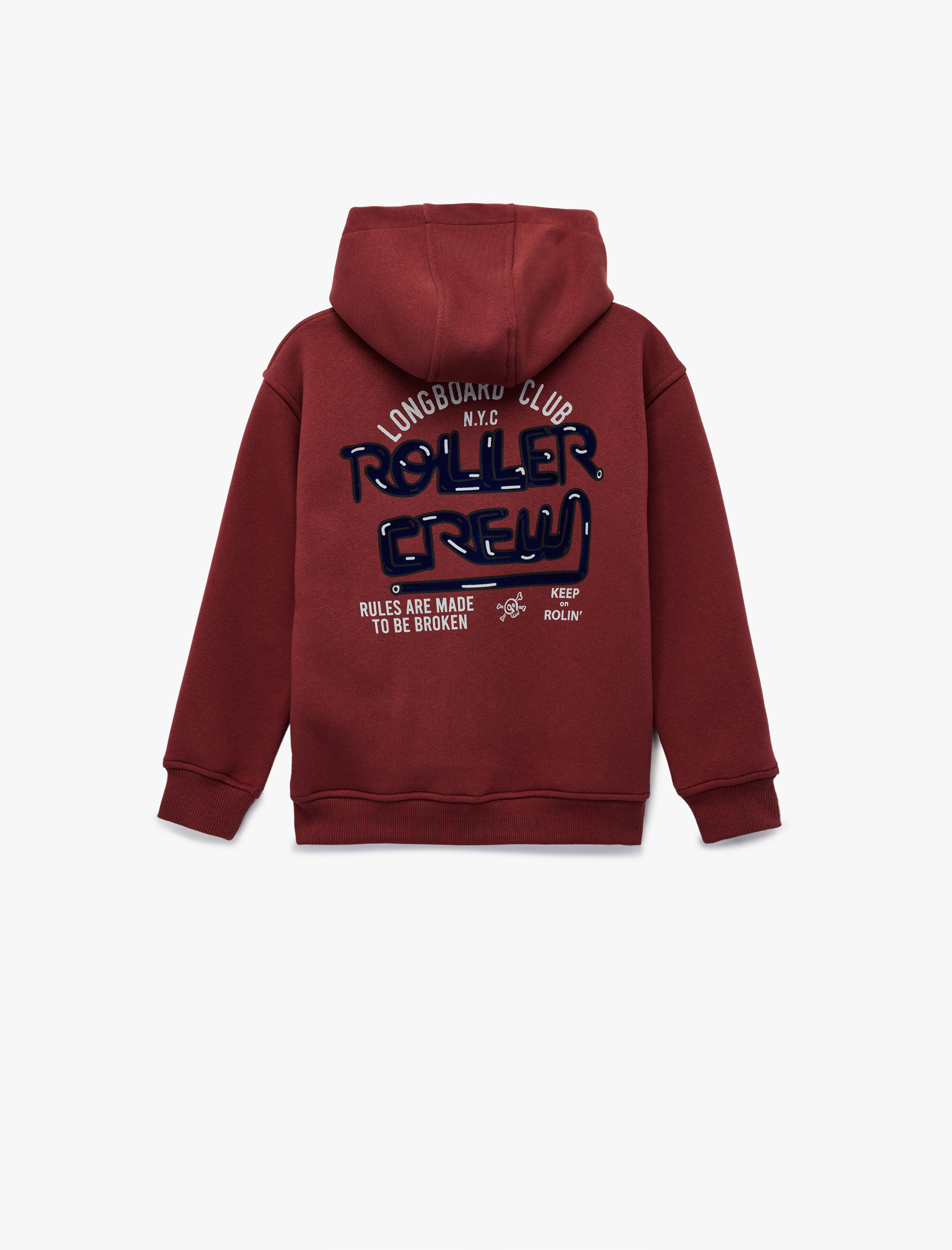  Erkek Çocuk Uzun Kollu Baskılı Kapşonlu Oversize Sweatshirt