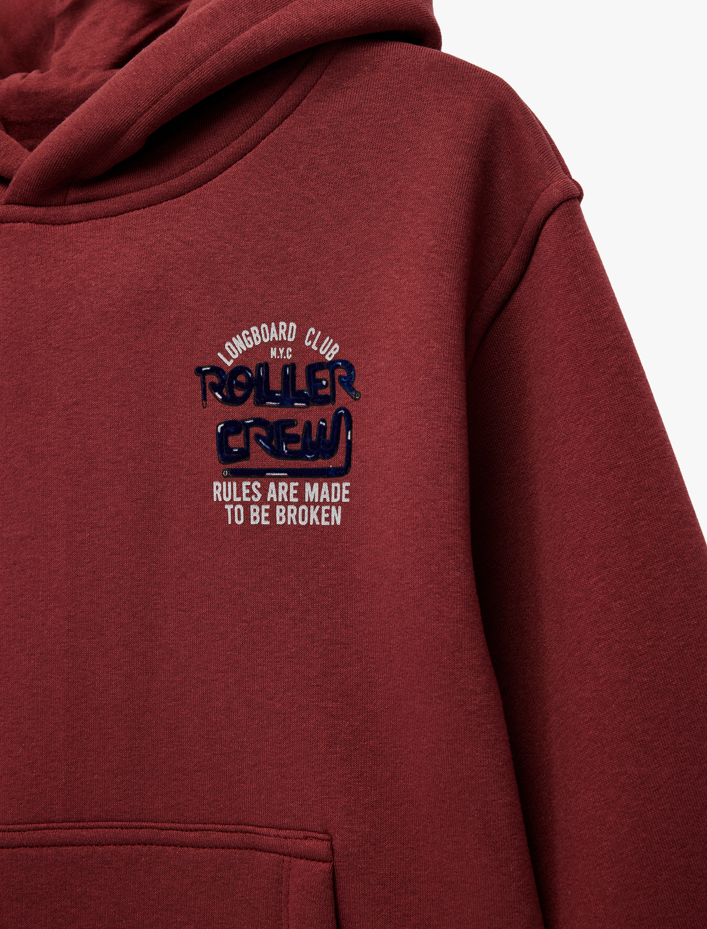  Erkek Çocuk Uzun Kollu Baskılı Kapşonlu Oversize Sweatshirt