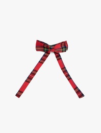 Ekoseli Fiyonklu Saç Tokası