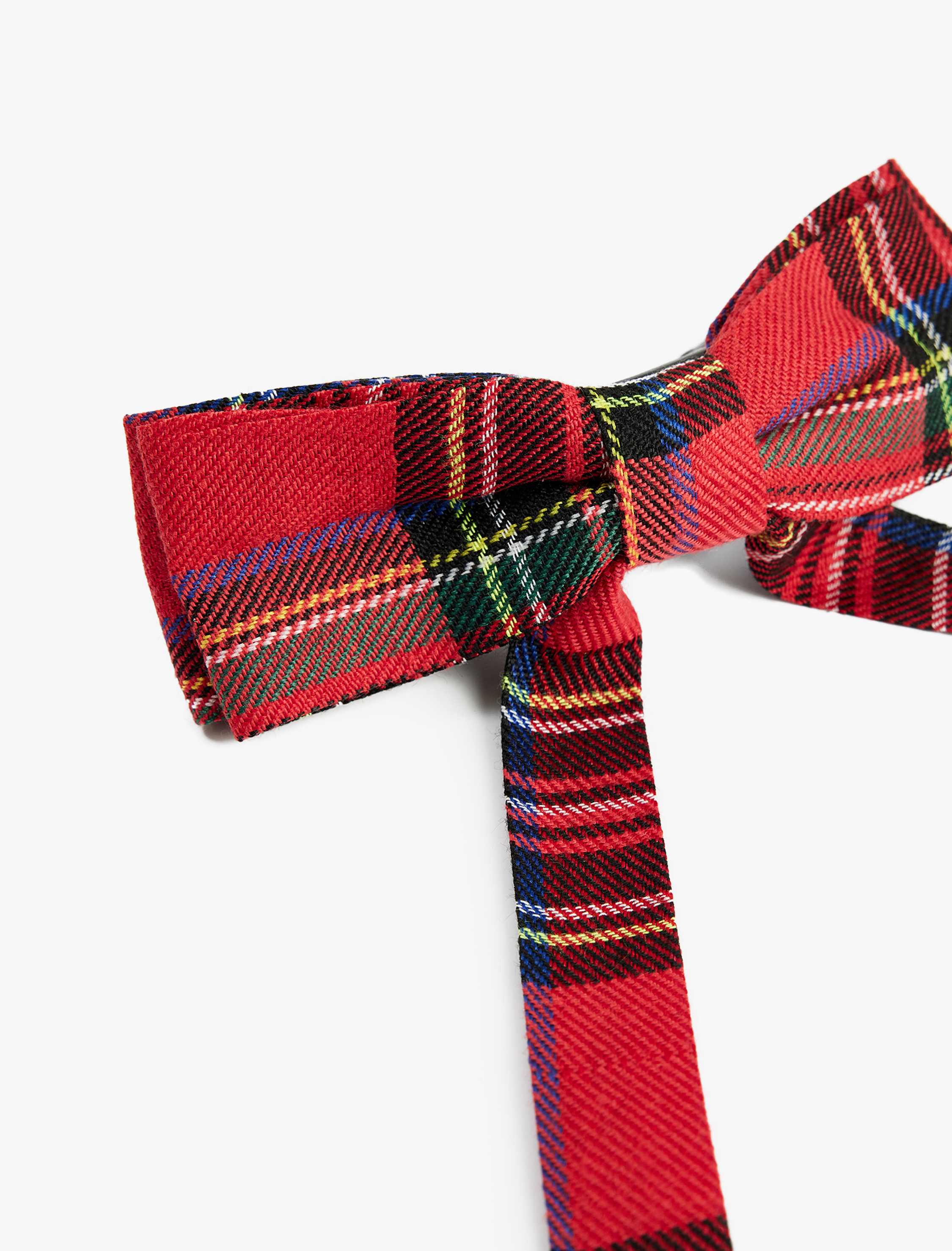  Kız Çocuk Ekoseli Fiyonklu Saç Tokası