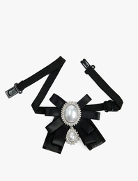 Kurdeleli Taşlı Choker Kolye