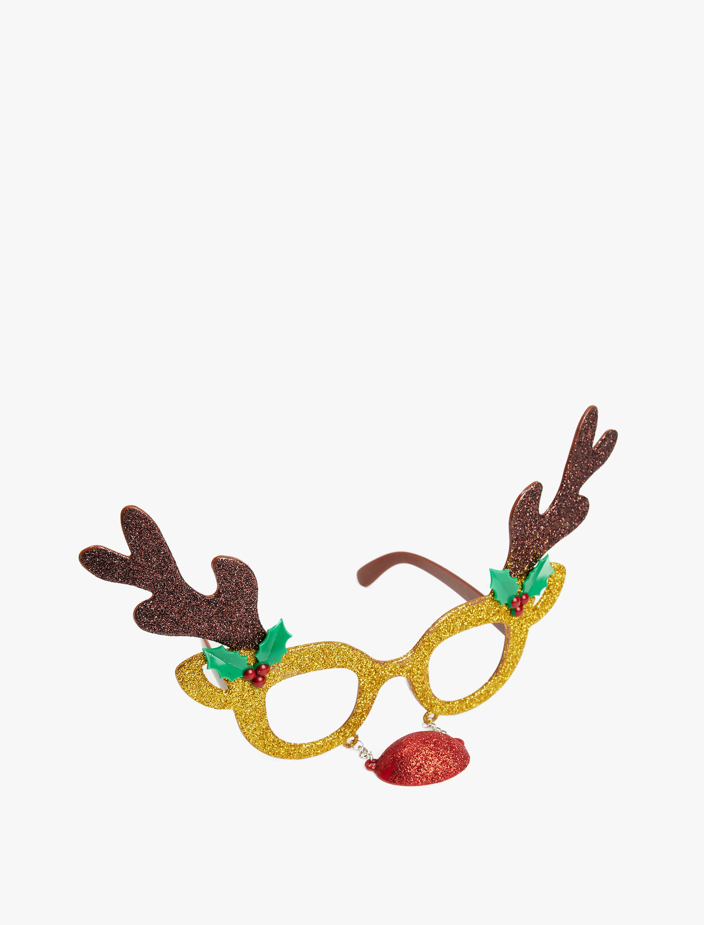  Kadın Yılbaşı Temalı Ren Geyiği Şekilli Gözlük