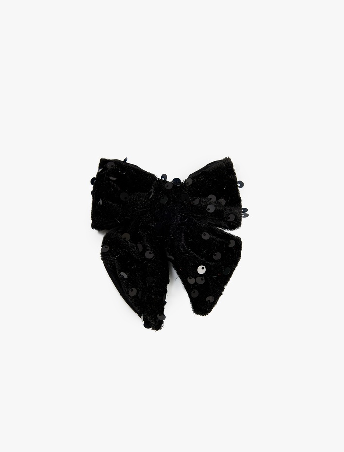 Kız Çocuk Pullu Payetli Fiyonklu Saç Tokası