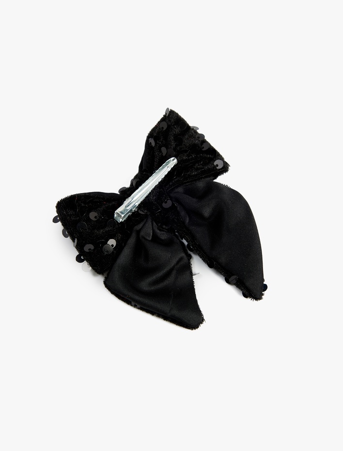 Kız Çocuk Pullu Payetli Fiyonklu Saç Tokası