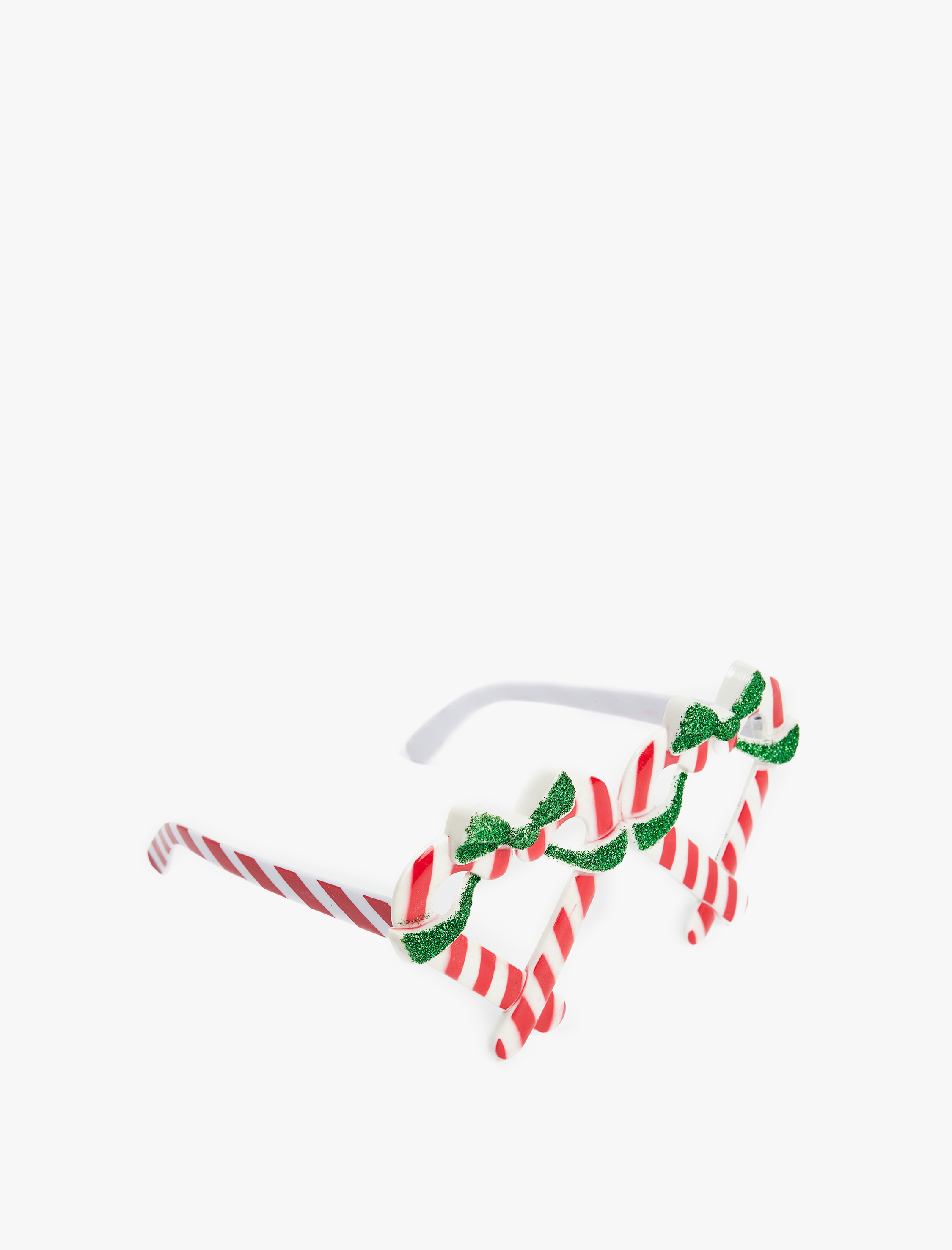  Kadın Yılbaşı Temalı Çizgili Fiyonklu Gözlük