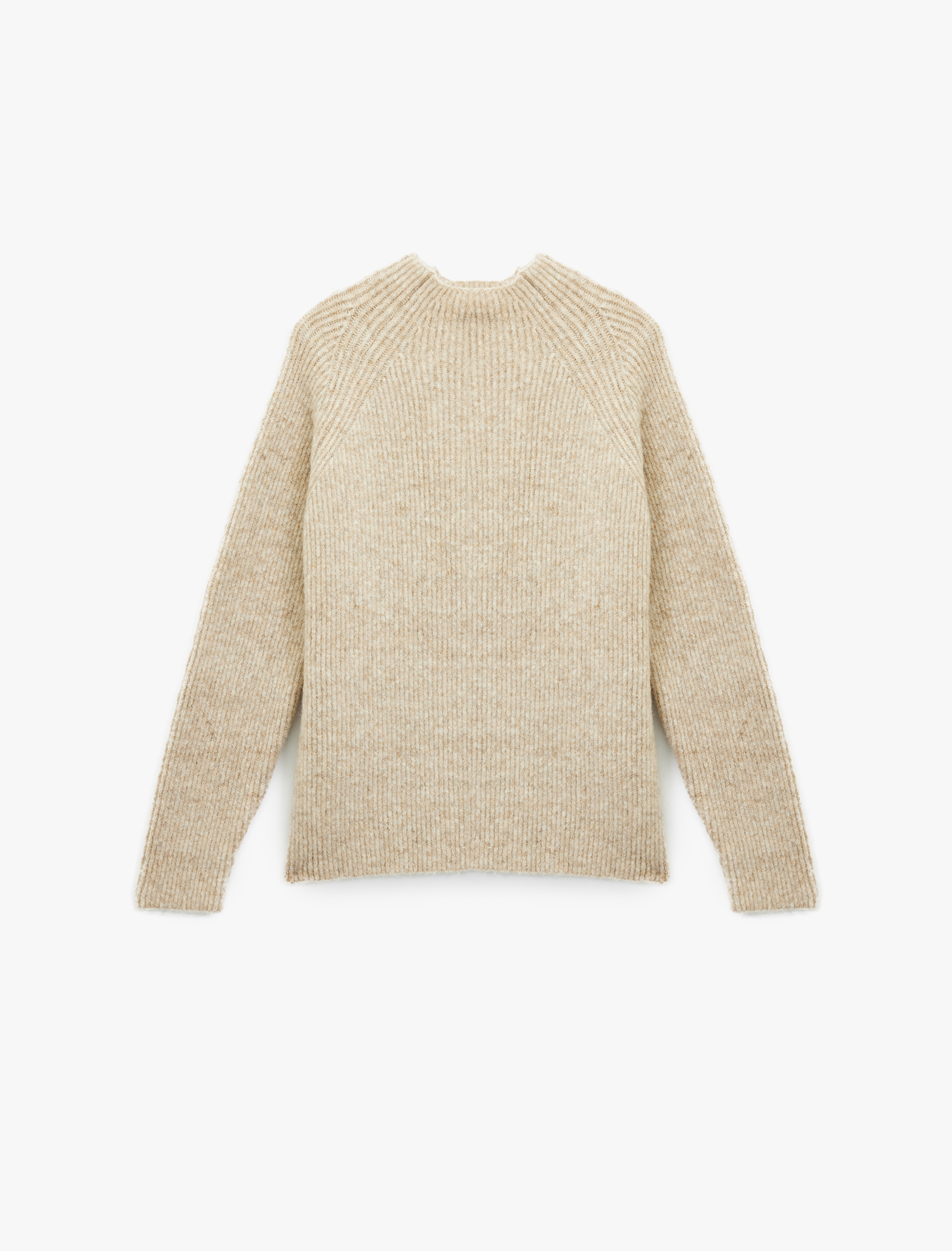   Koton X Sibil Çetinkaya - Uzun Kollu Dik Yaka Triko Peluş Kazak