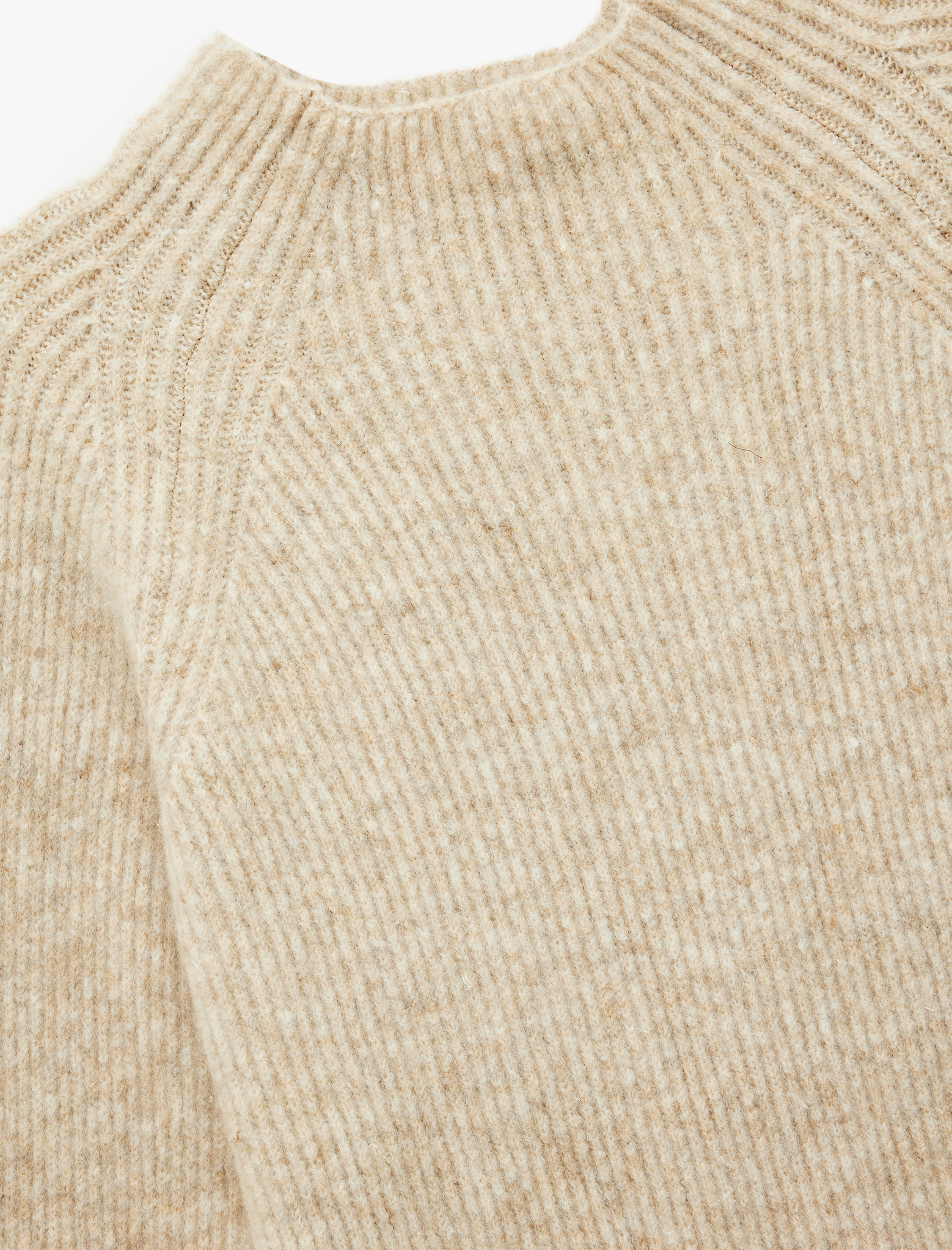   Koton X Sibil Çetinkaya - Uzun Kollu Dik Yaka Triko Peluş Kazak