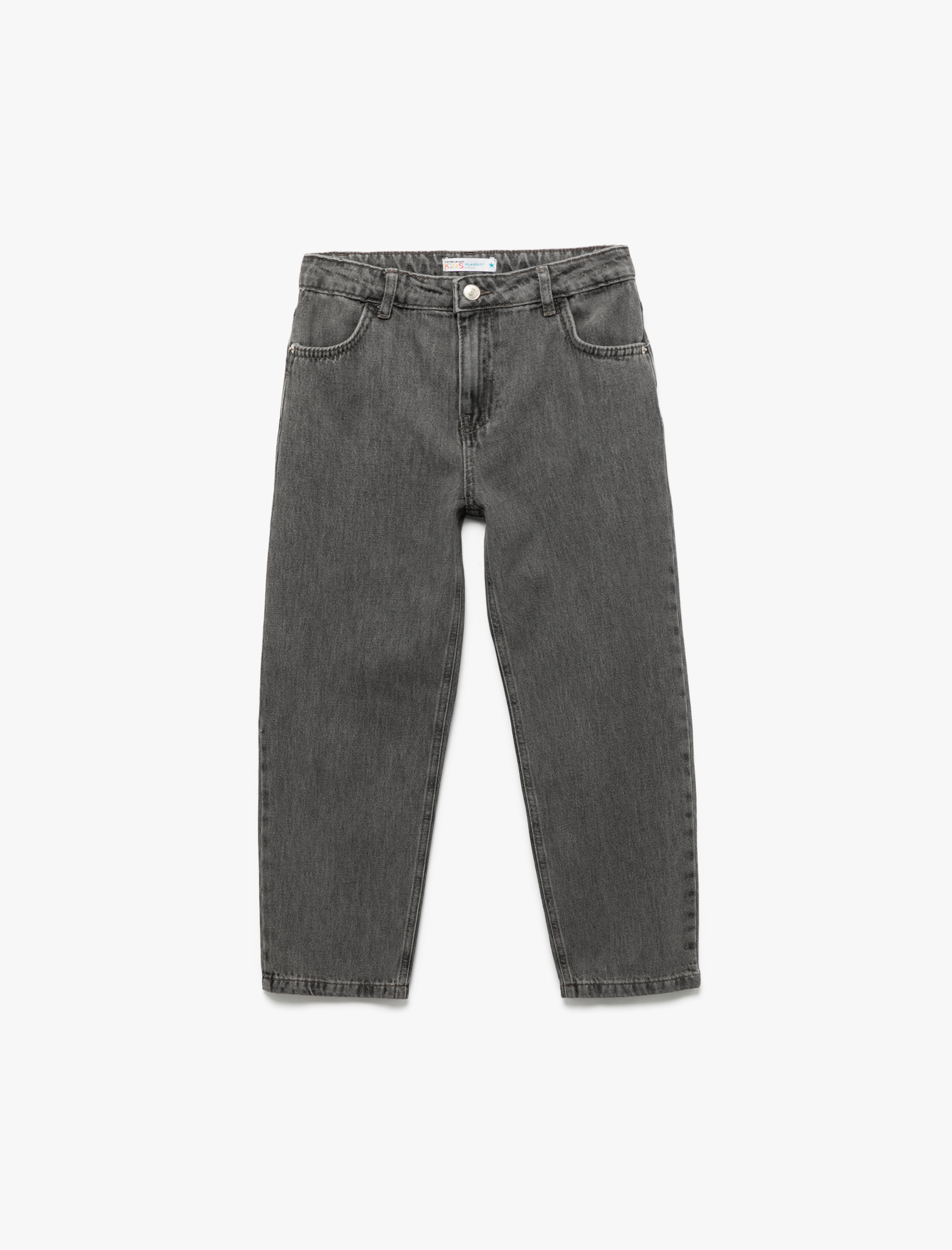  Erkek Çocuk Pamuklu Rahat Kesim Denim Pantolon