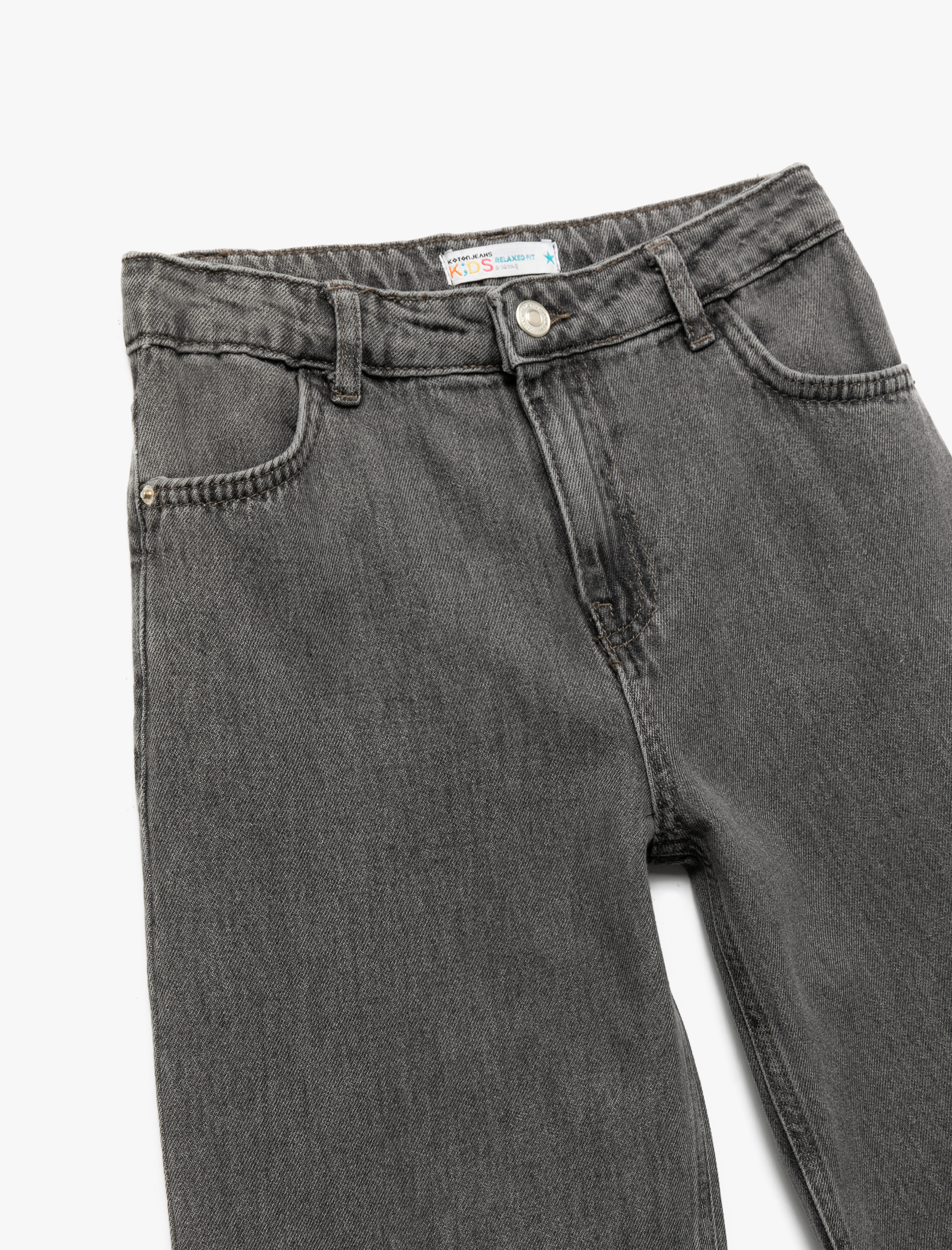  Erkek Çocuk Pamuklu Rahat Kesim Denim Pantolon