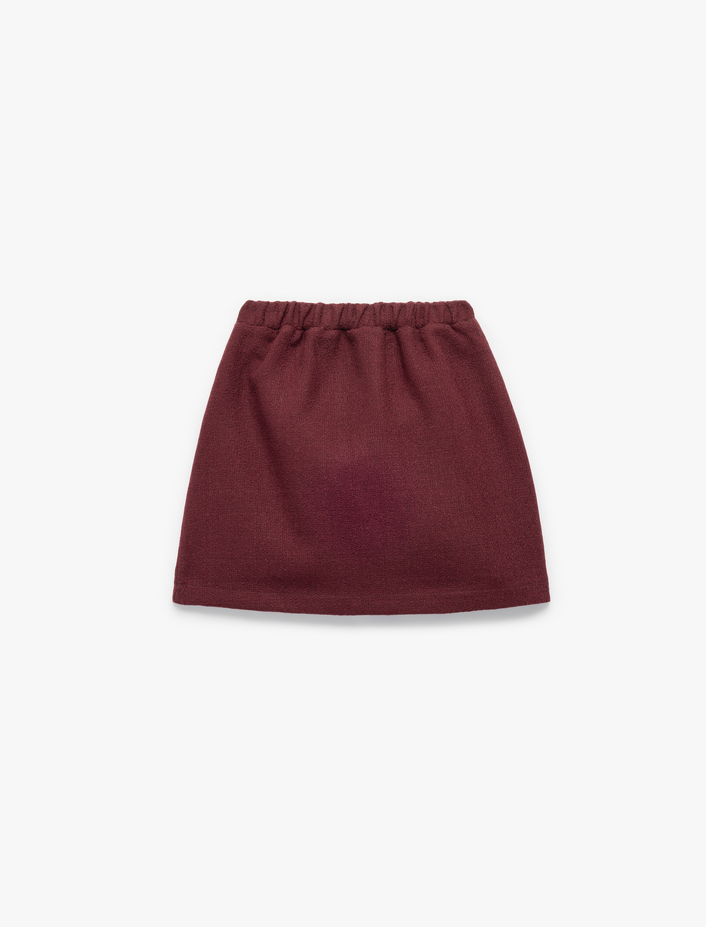  Kız Çocuk Cep Detaylı A Kesim Beli Lastikli Tüvit Etek