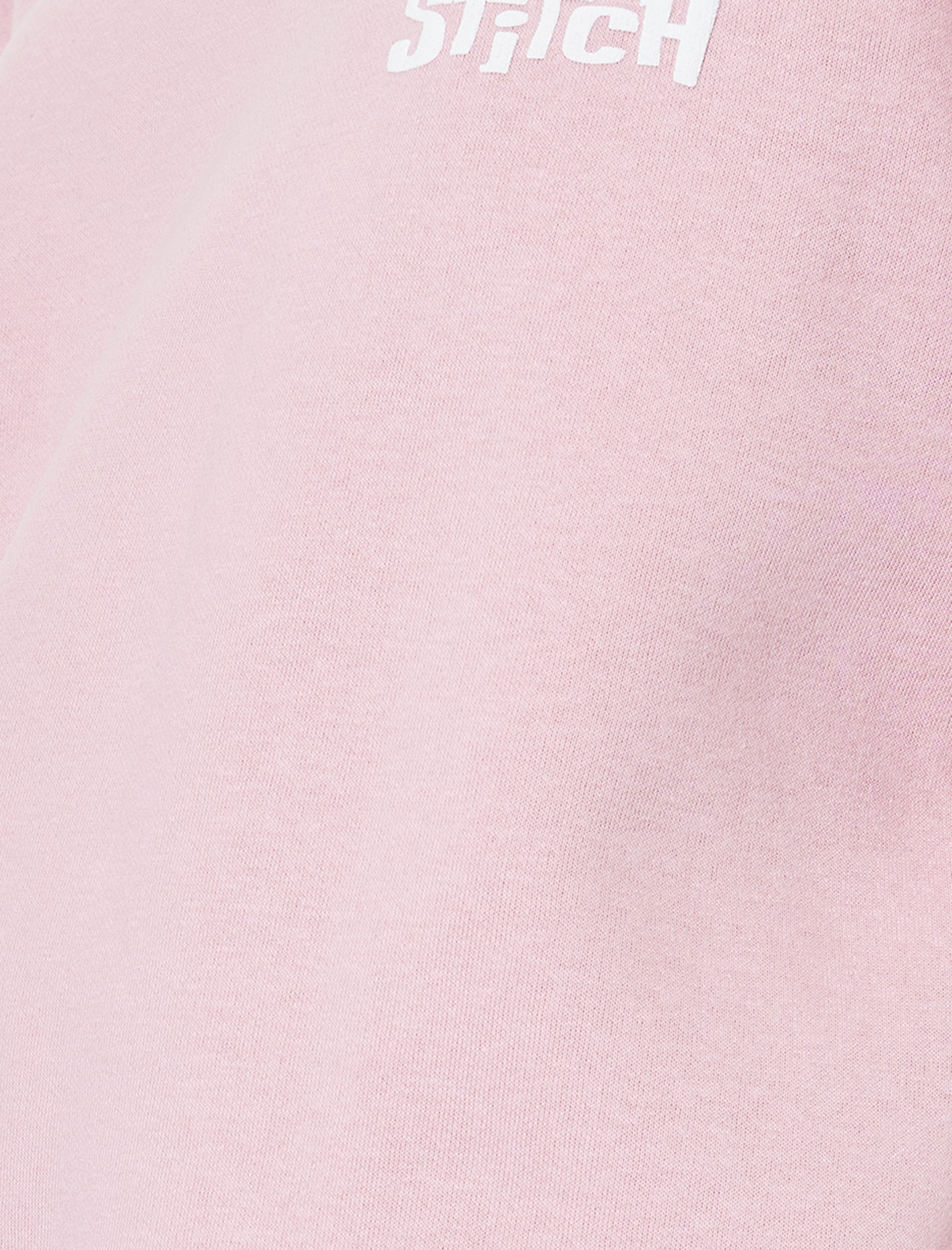   Stitch Lisanslı Baskılı Uzun Kollu Bisiklet Yaka Oversize Sweatshirt