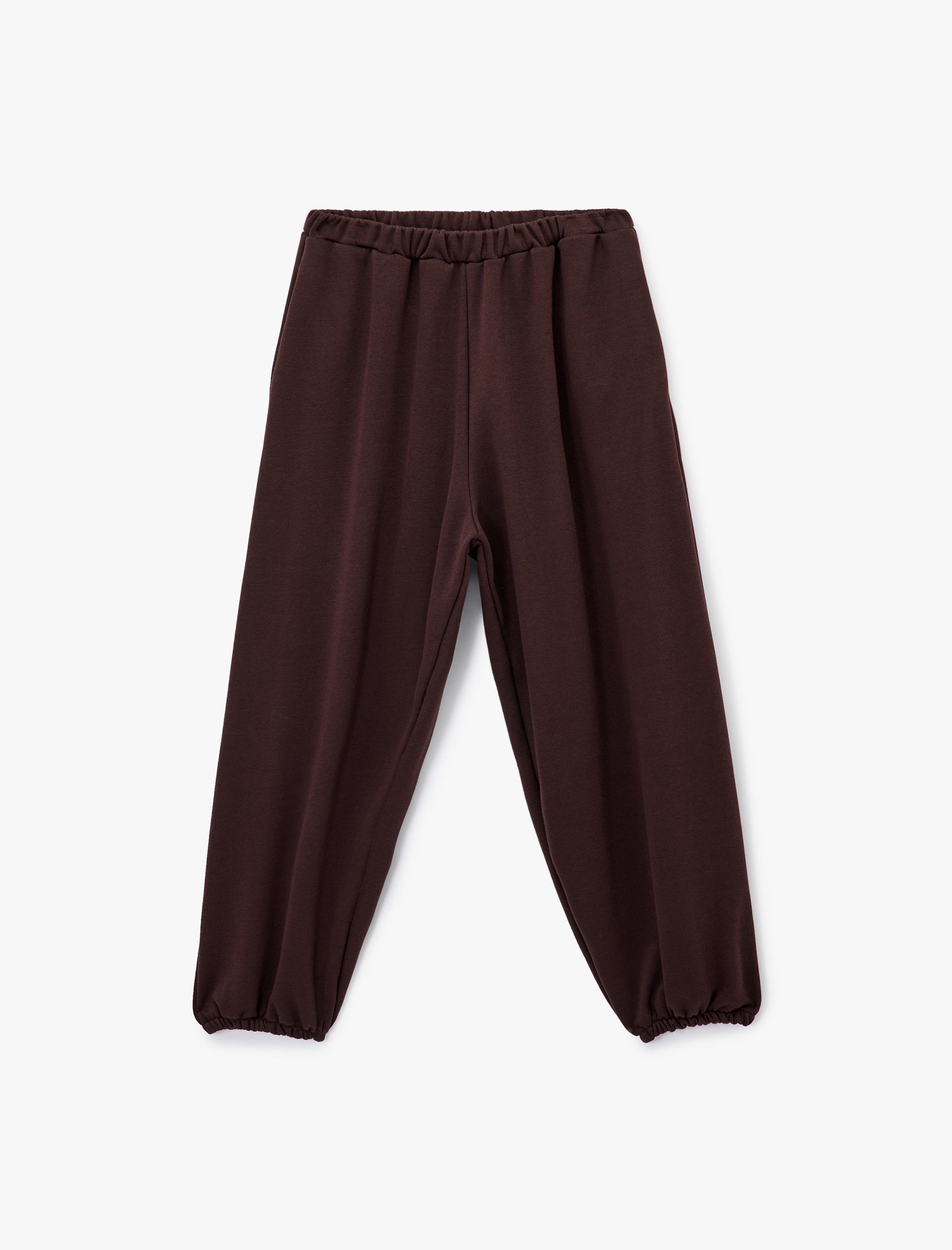 Rahat Kalıp Lastikli Paçalı Pamuklu Eşofman Altı