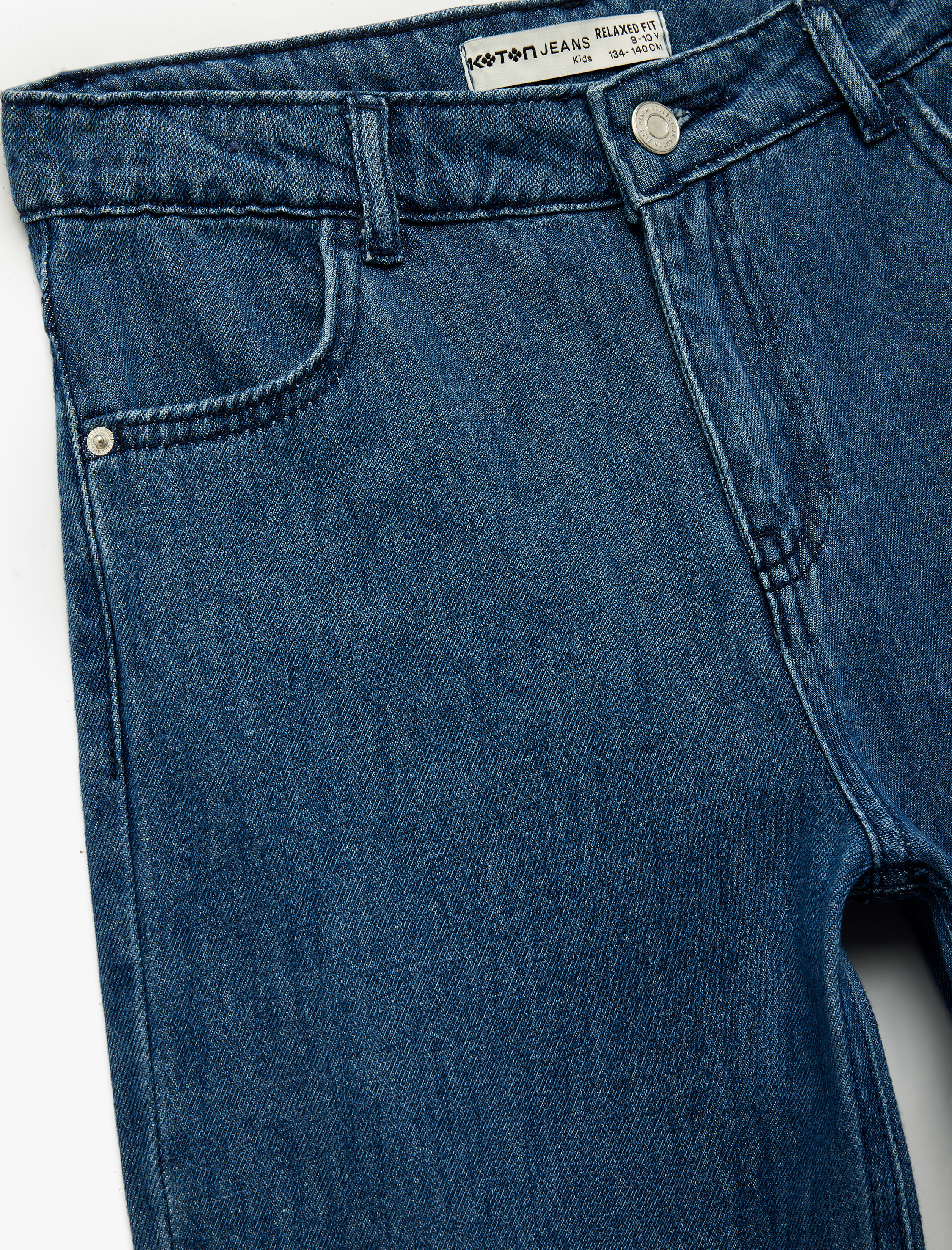  Erkek Çocuk Pamuklu Rahat Kesim Denim Pantolon