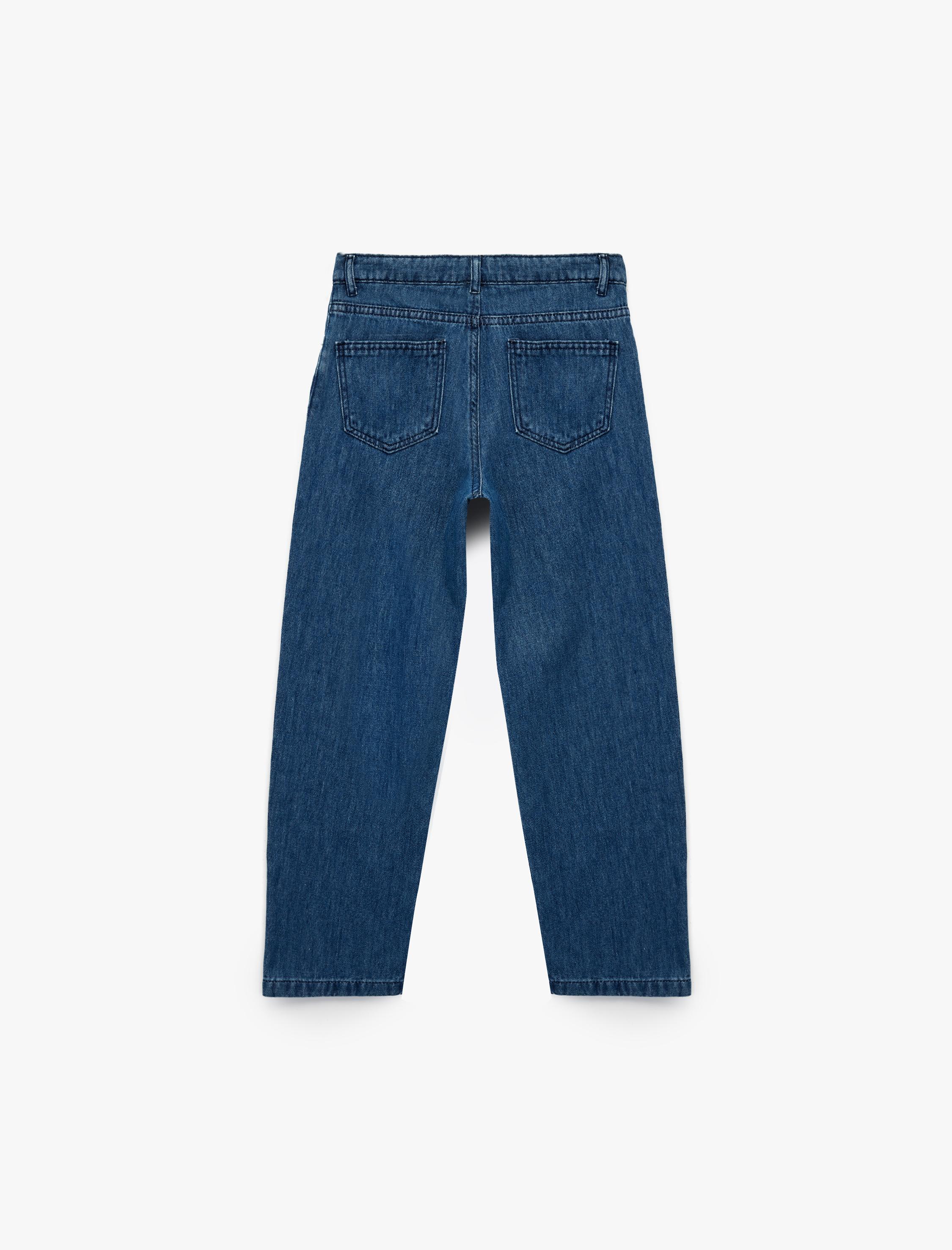  Erkek Çocuk Pamuklu Rahat Kesim Denim Pantolon