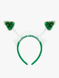 Çam Ağacı Aplikeli Yılbaşı Tacı