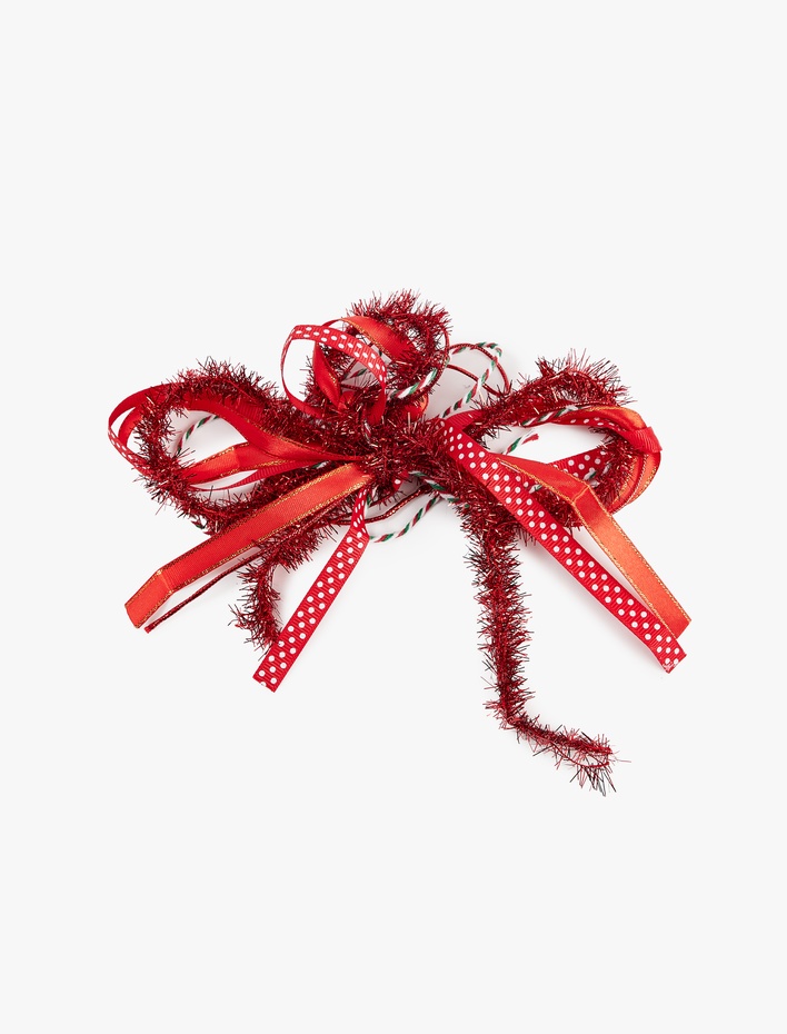 Kadın 5'li Yılbaşı Temalı Hediye Paketleme Şerit Seti