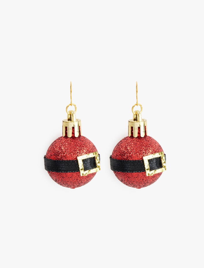 Kadın Simli Yılbaşı Süsü Küpe