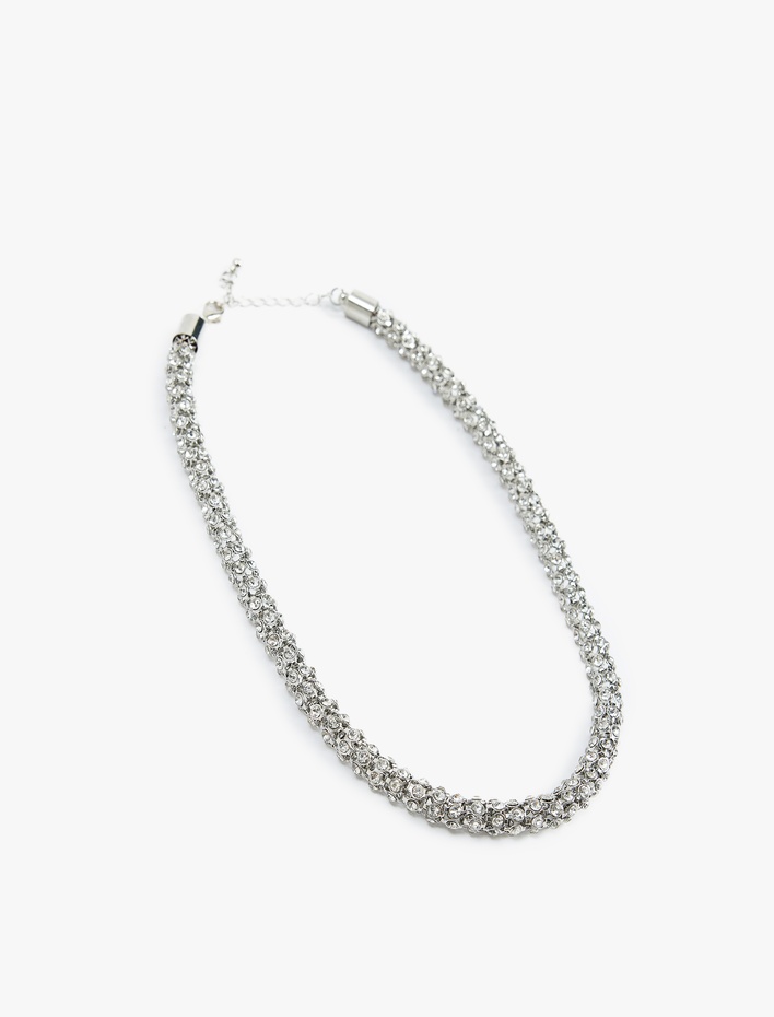 Kadın Taş Detaylı Boncuklu Kolye