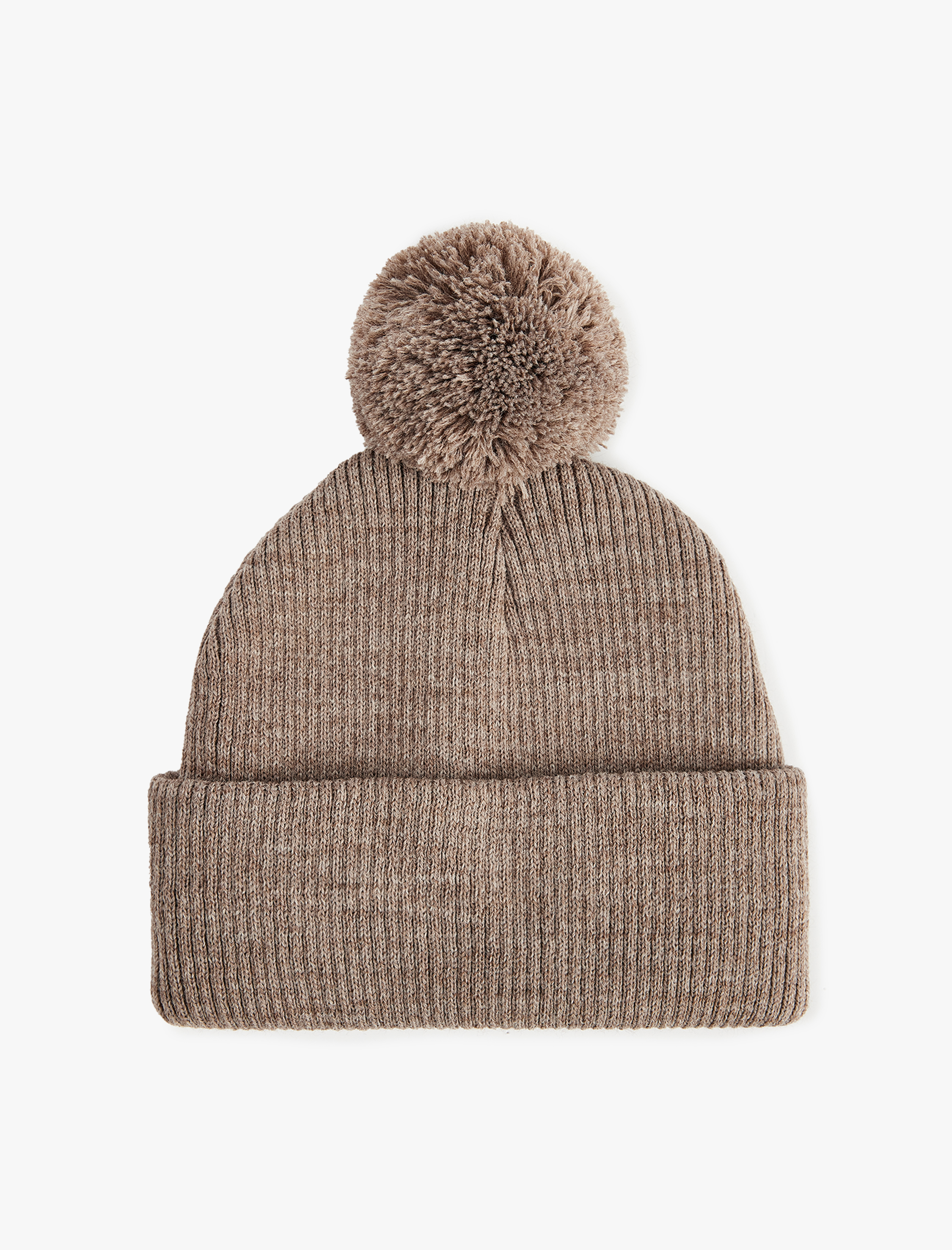 Erkek Bebek Ponpon Detaylı Örgü Triko Bere