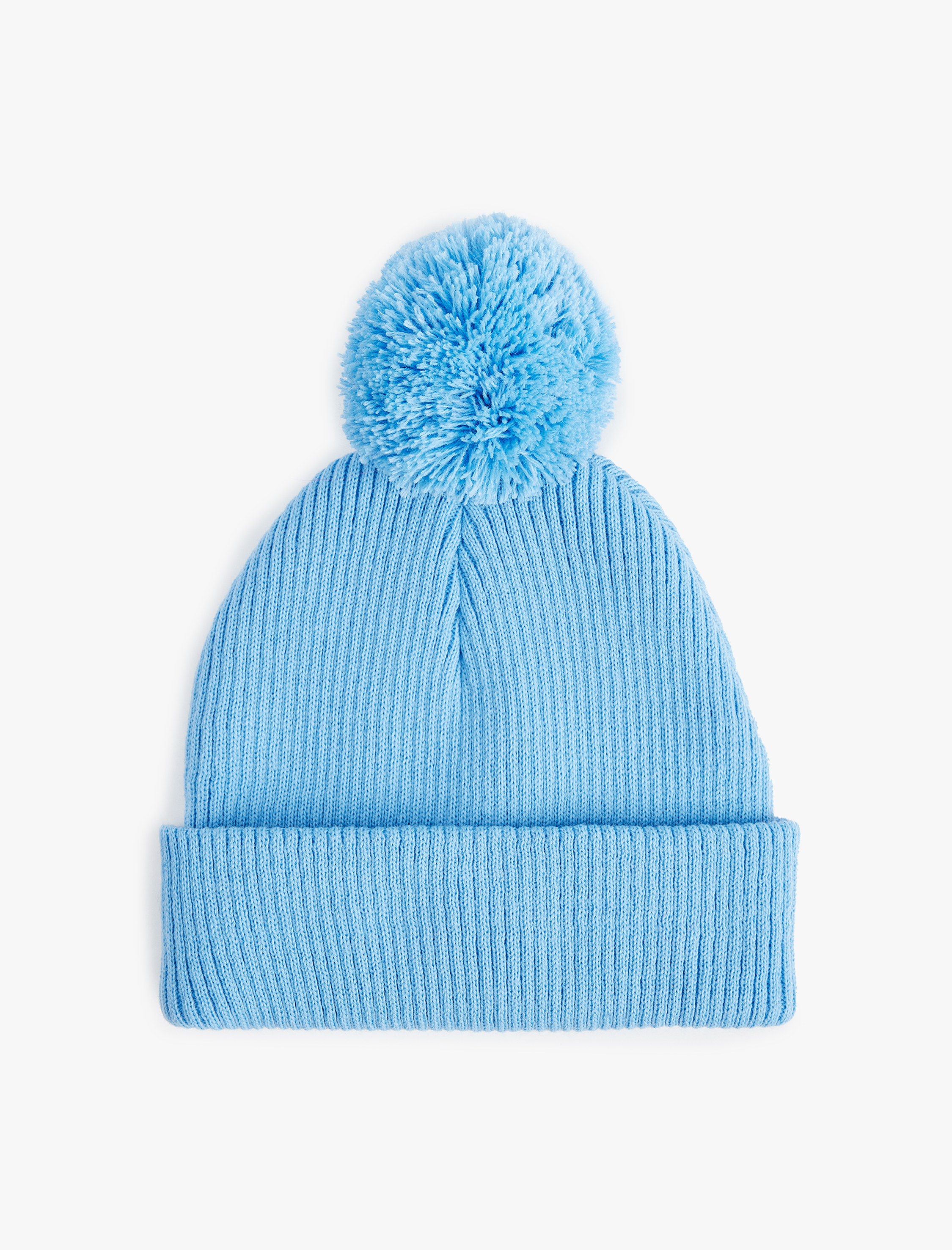 Erkek Bebek Ponpon Detaylı Örgü Triko Bere