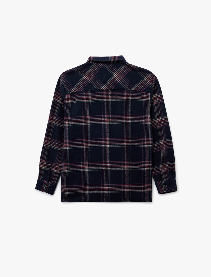  Regular Fit Uzun Kollu Klasik Yaka Oduncu Gömlek