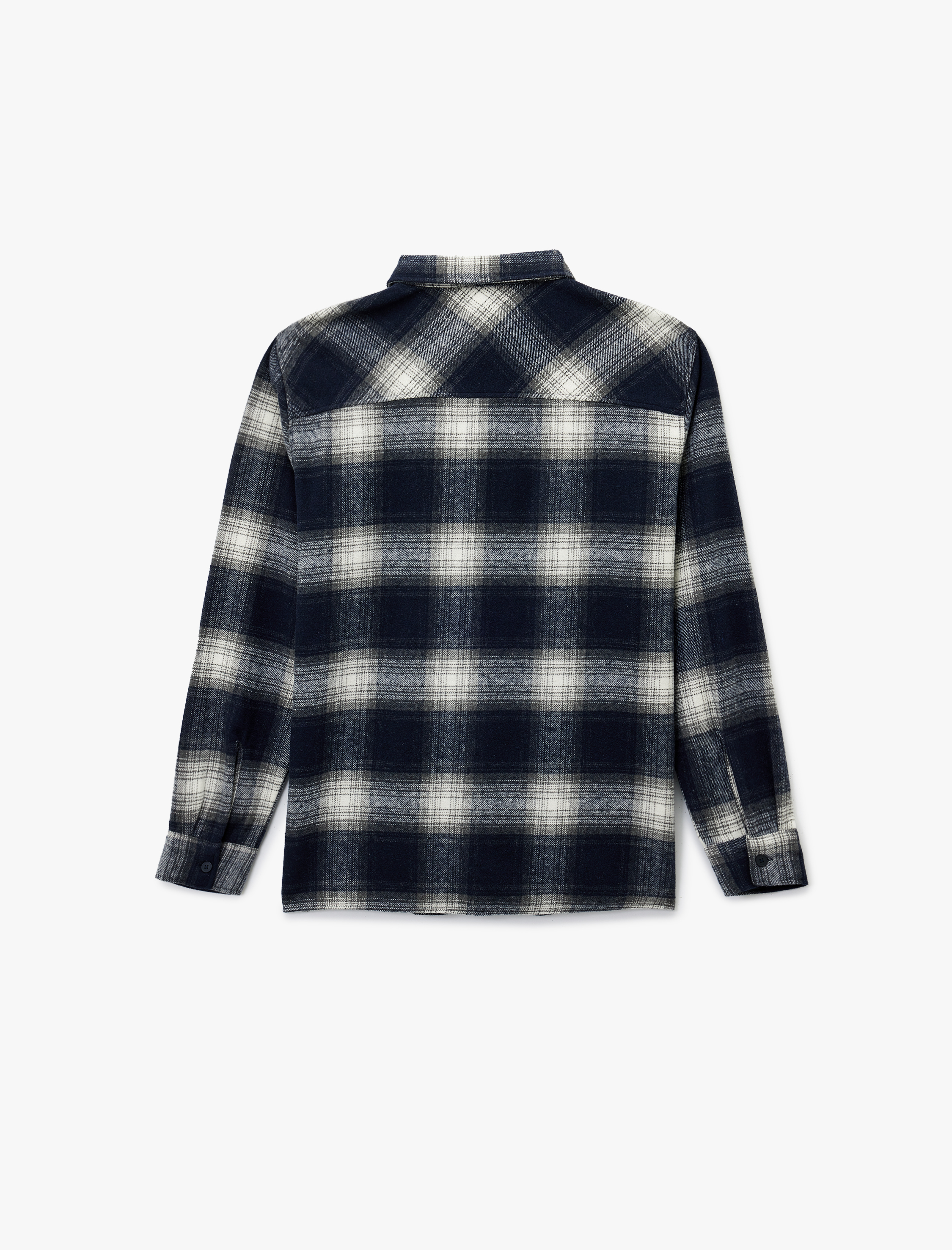 Regular Fit Uzun Kollu Cepli Klasik Yaka Oduncu Gömleği