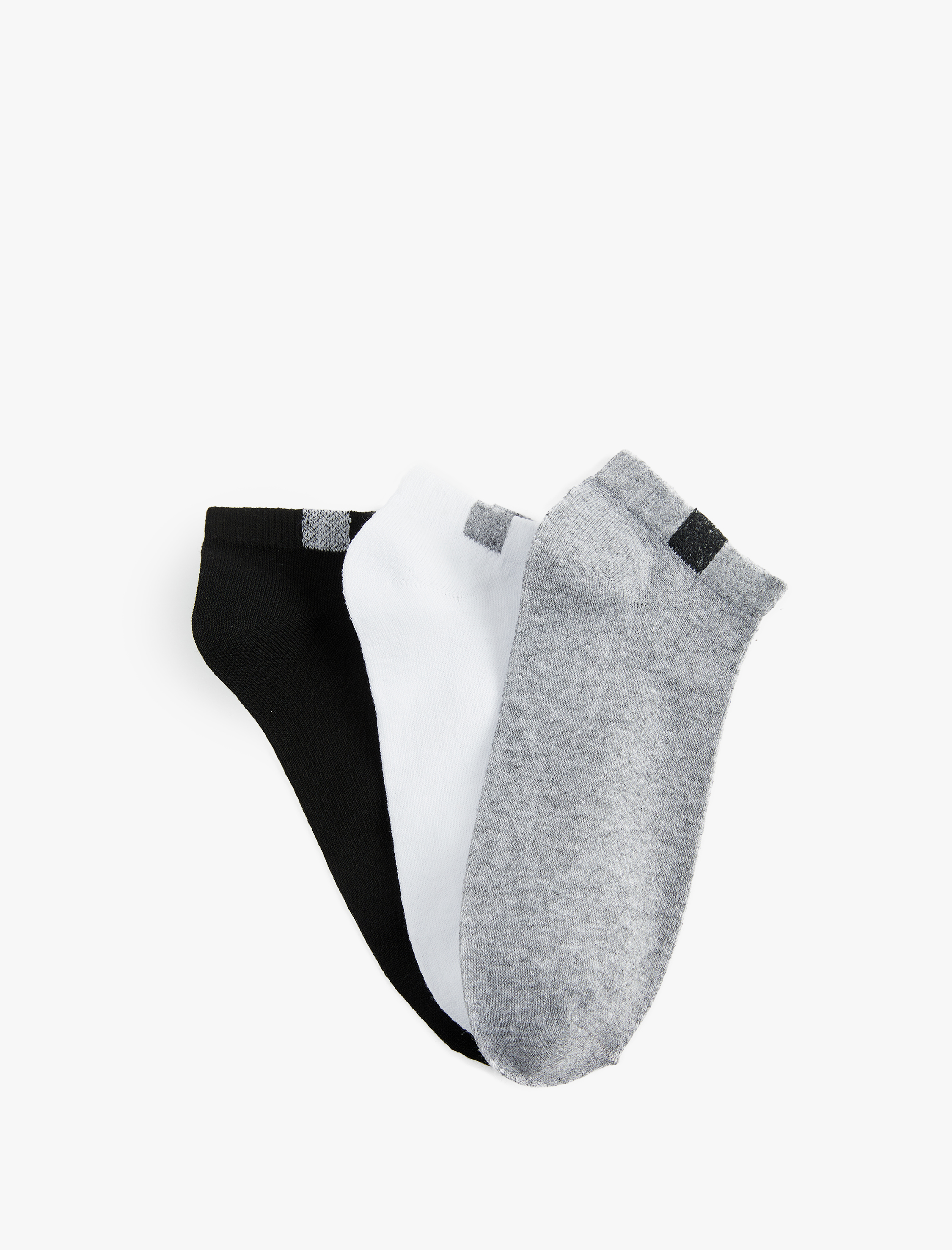  Erkek 3'lü Patik Çorap Seti