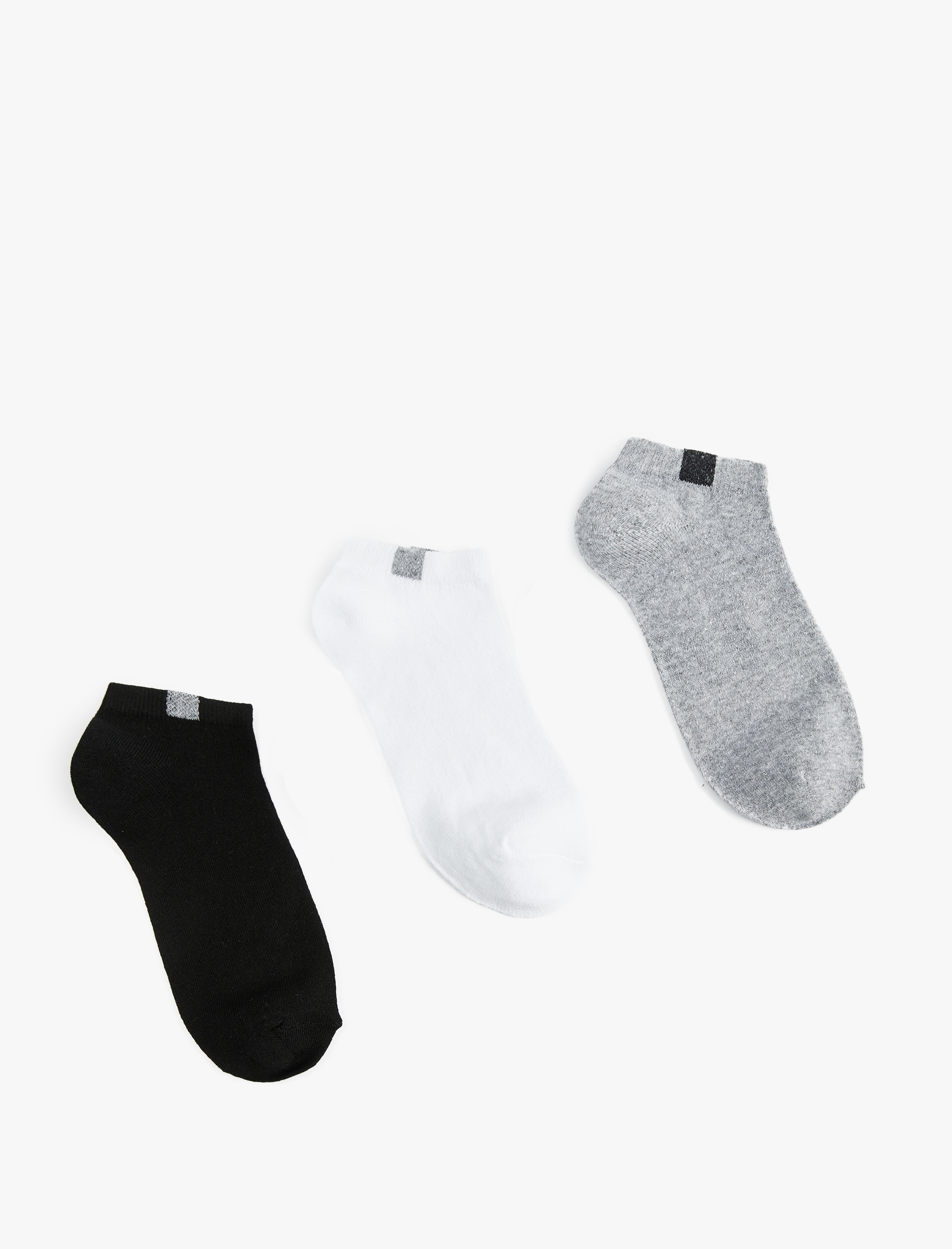  Erkek 3'lü Patik Çorap Seti