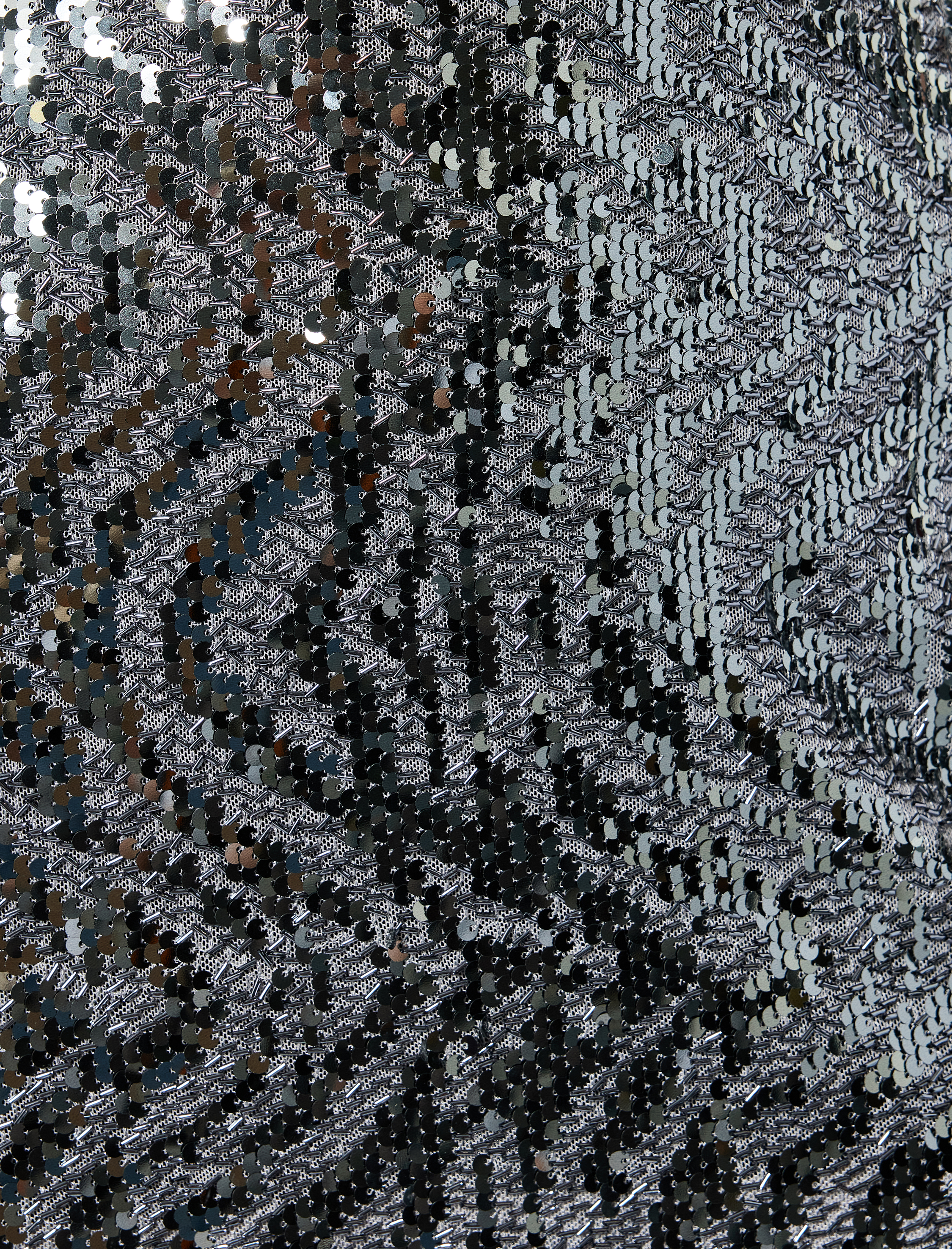   Normal Bel Pullu Payetli Mini Etek