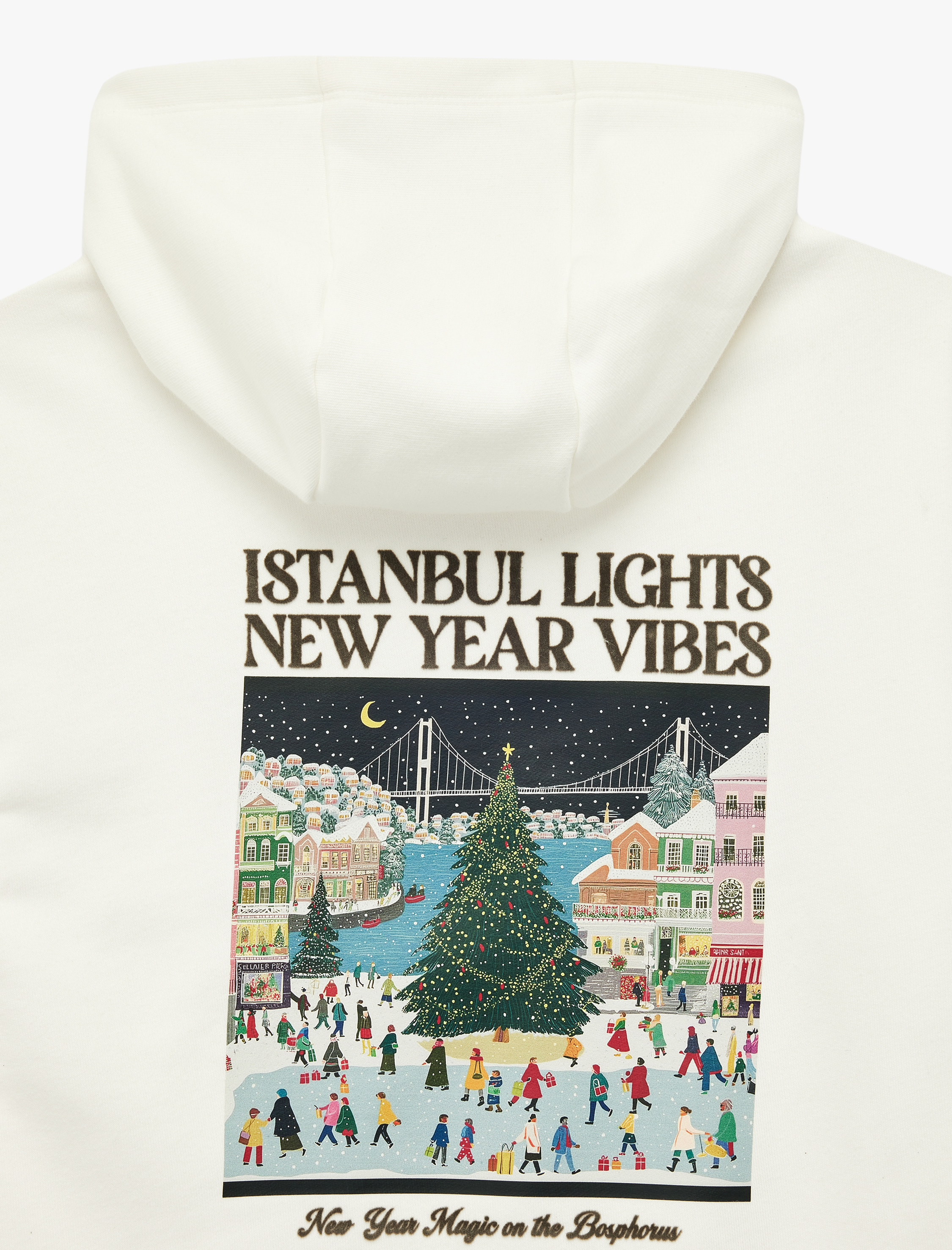  Erkek Çocuk Pamuklu Uzun Kollu Baskılı Oversize Kapşonlu Sweatshirt