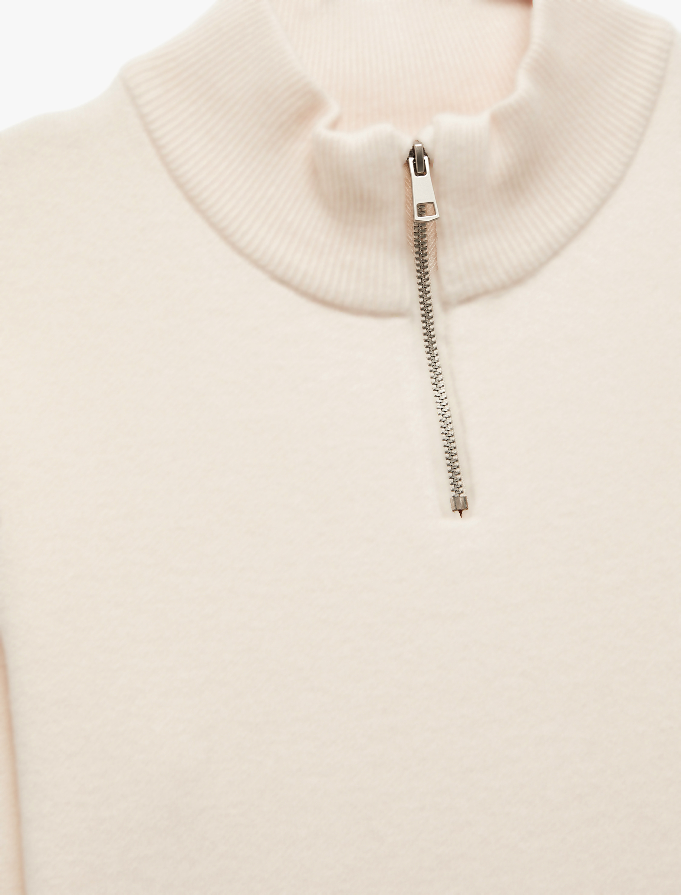  Erkek Çocuk Yarım Fermuarlı Uzun Kollu Viskon Karışımlı Triko Kazak