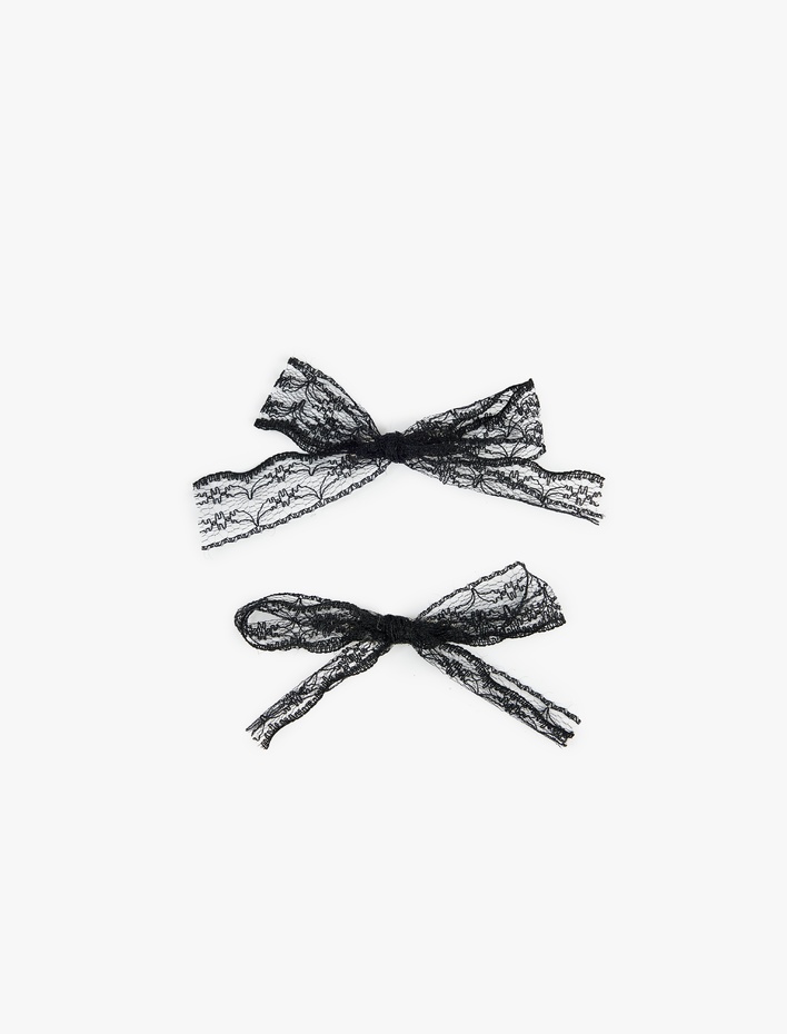 Kadın 2'li Fiyonklu Saç Tokası Seti