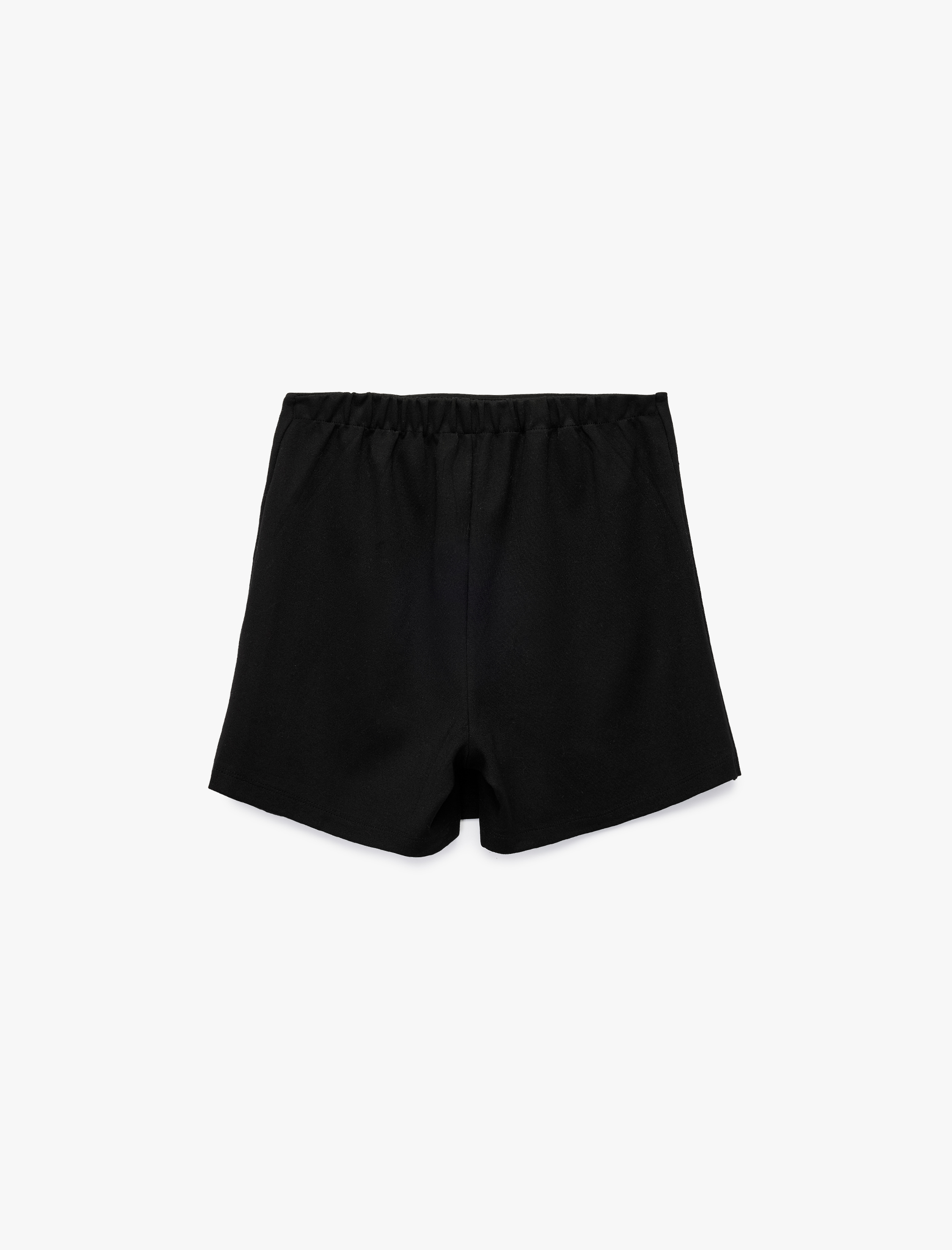  Kız Çocuk Taş Detaylı Viskon Karışımlı Mini Şort Etek