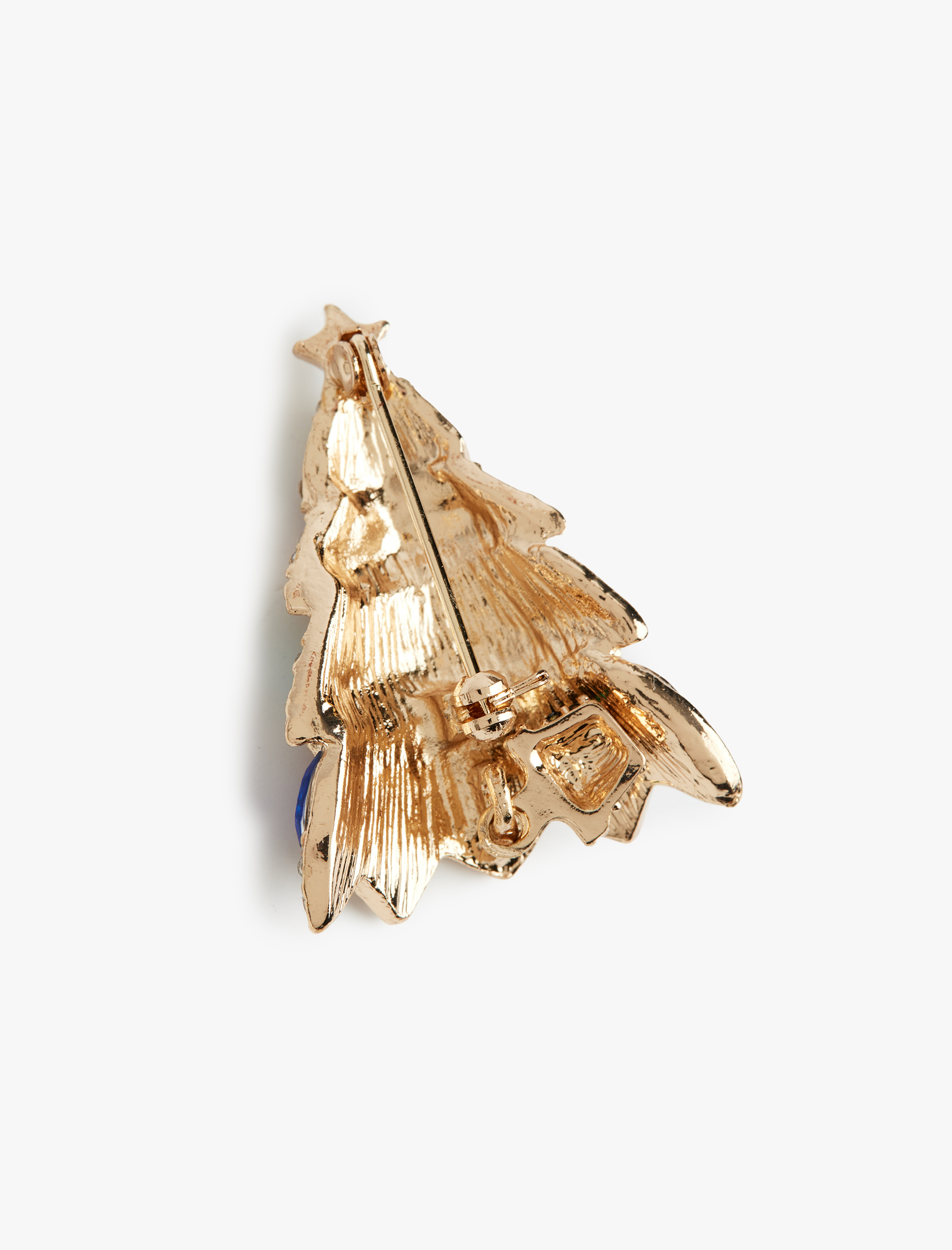  Kadın Yılbaşı Ağacı Temalı Taş Detaylı Broş