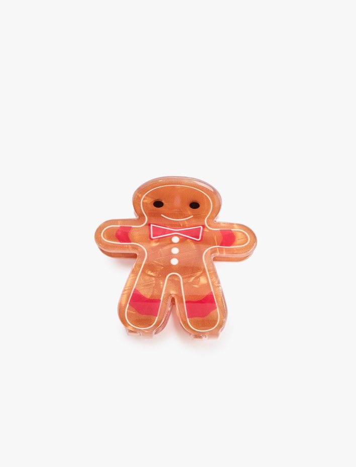 Kadın Kurabiye Adam Detaylı Kıskaçlı Toka