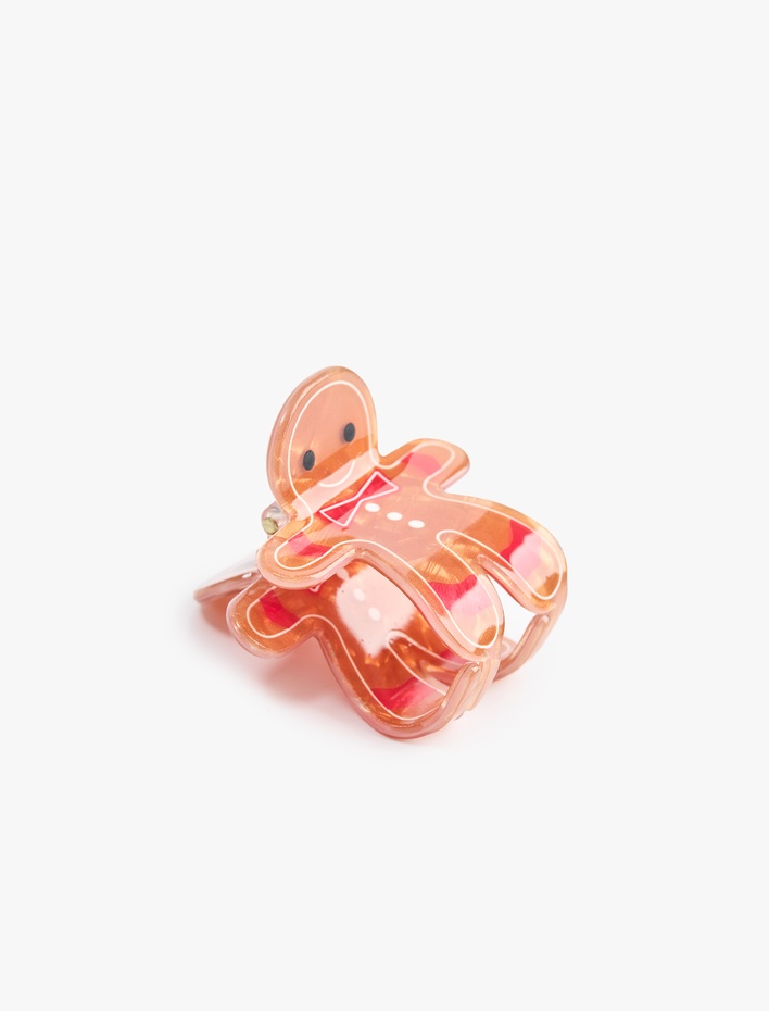 Kadın Kurabiye Adam Detaylı Kıskaçlı Toka