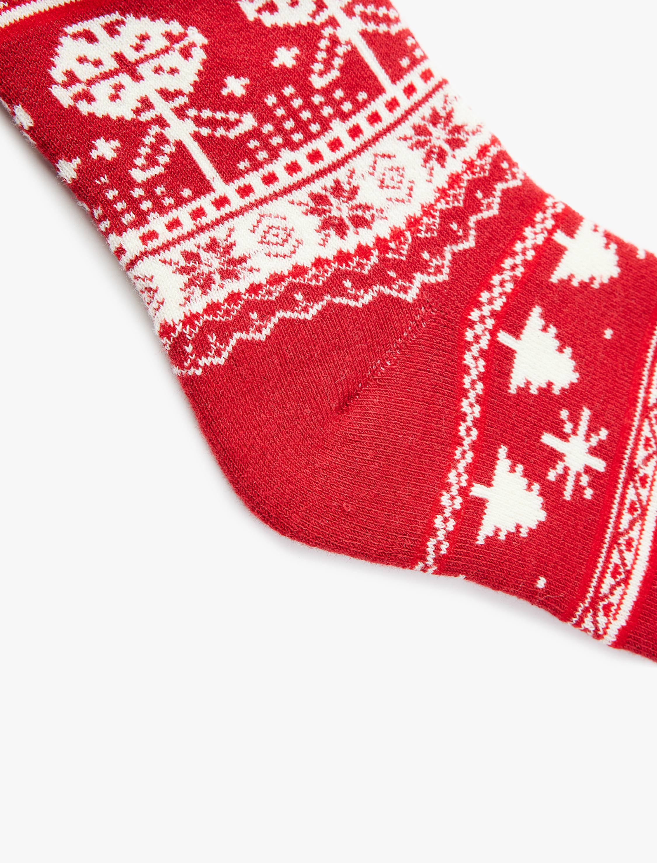 Kadın Pamuklu Yılbaşı Temalı Soket Havlu Çorap