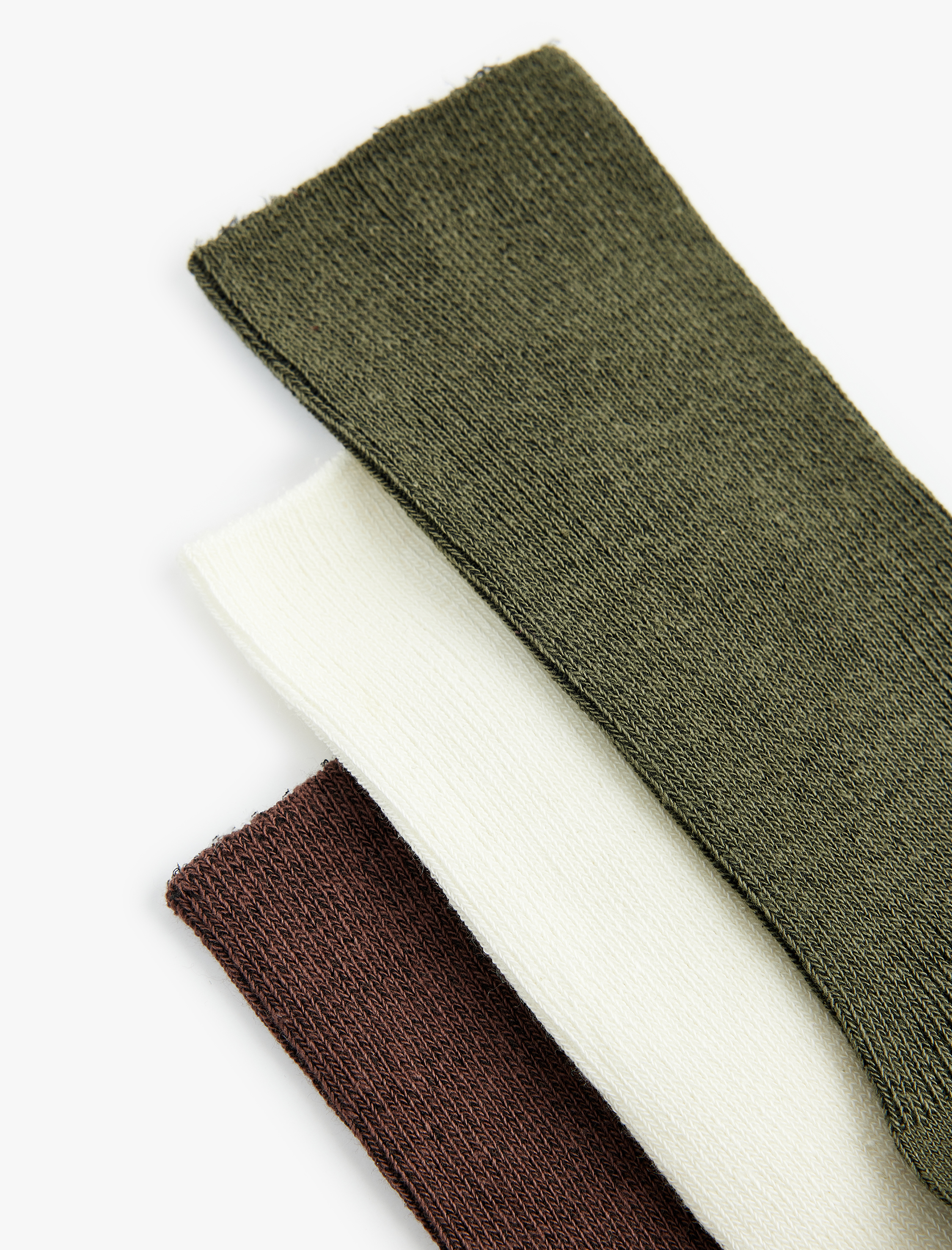  Kadın Çok Renkli Pamuklu 3'lü Soket Çorap Seti