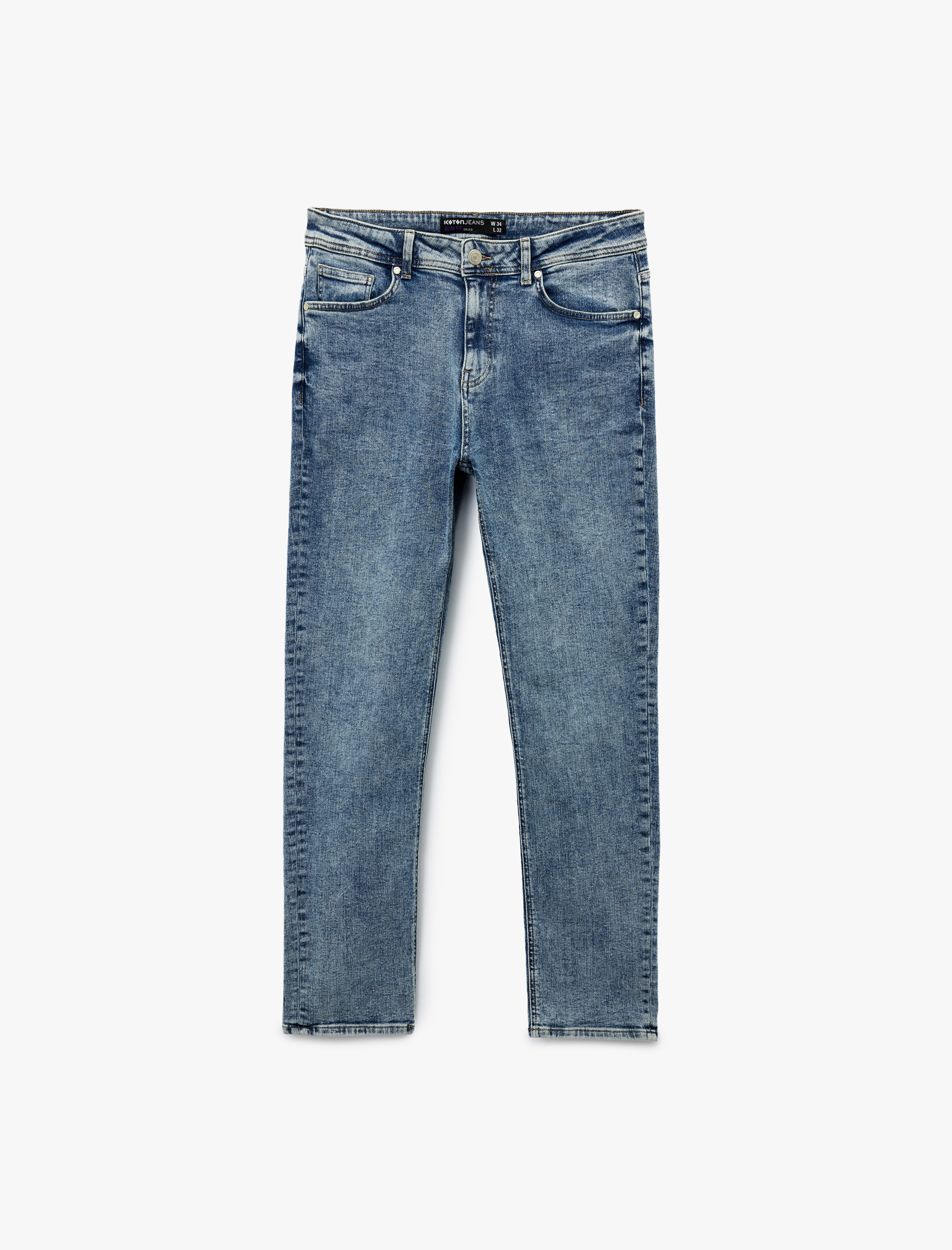 Pamuklu Normal Bel Slim Fit Jean Pantolon - Brad Jean