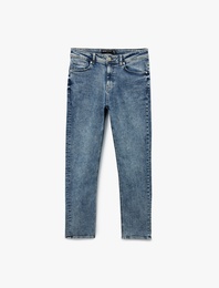 Pamuklu Normal Bel Slim Fit Jean Pantolon - Brad Jean