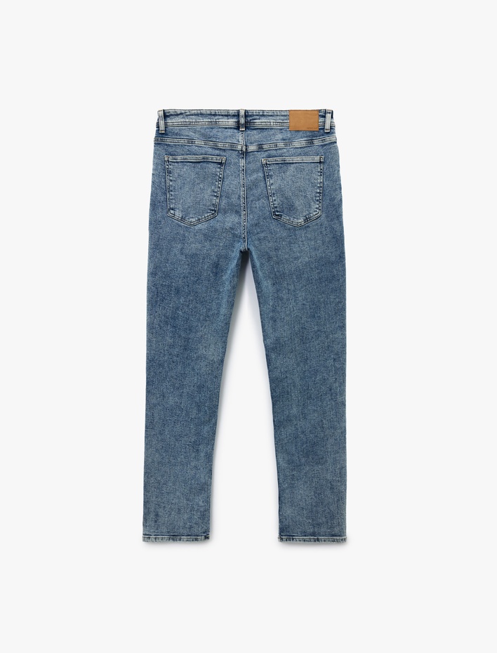  Pamuklu Normal Bel Slim Fit Jean Pantolon - Brad Jean