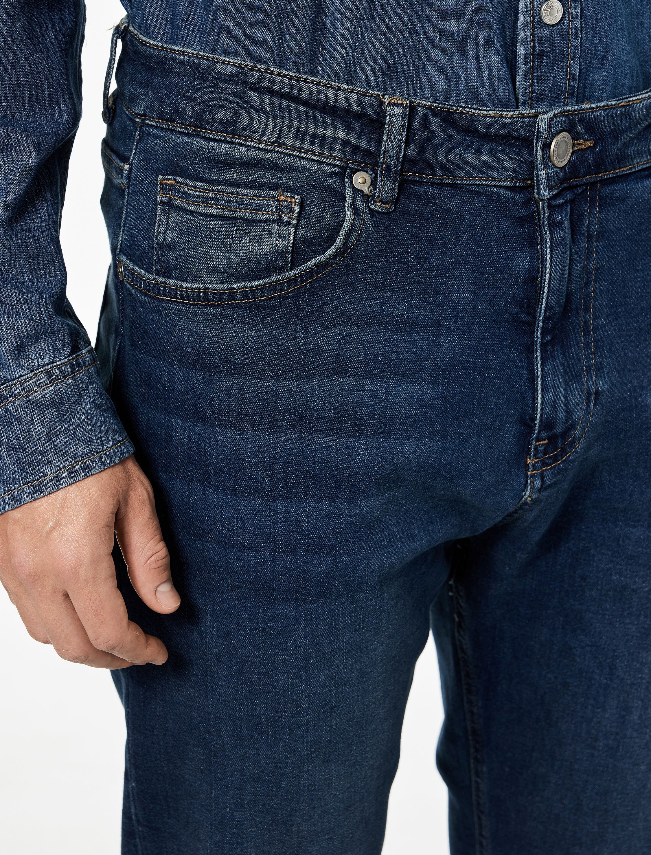   Normal Bel 5 Cepli Slim Fit Jean Pantolon - Brad Jean