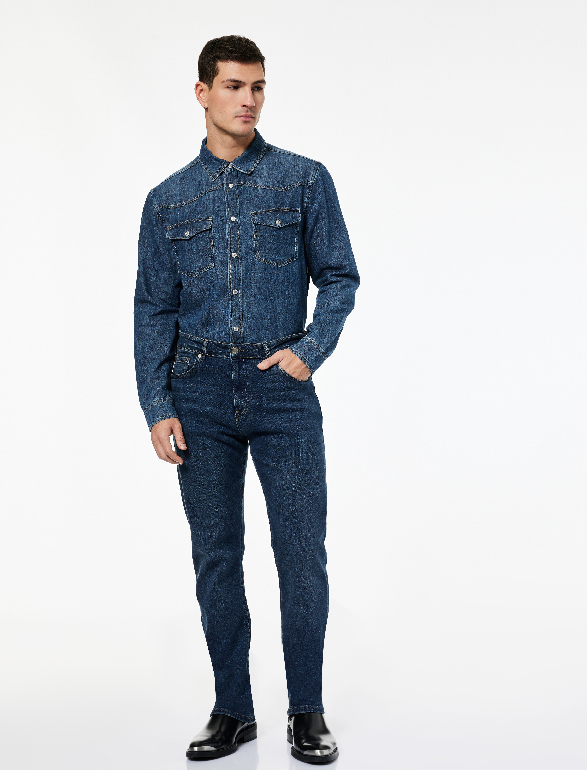   Normal Bel 5 Cepli Slim Fit Jean Pantolon - Brad Jean