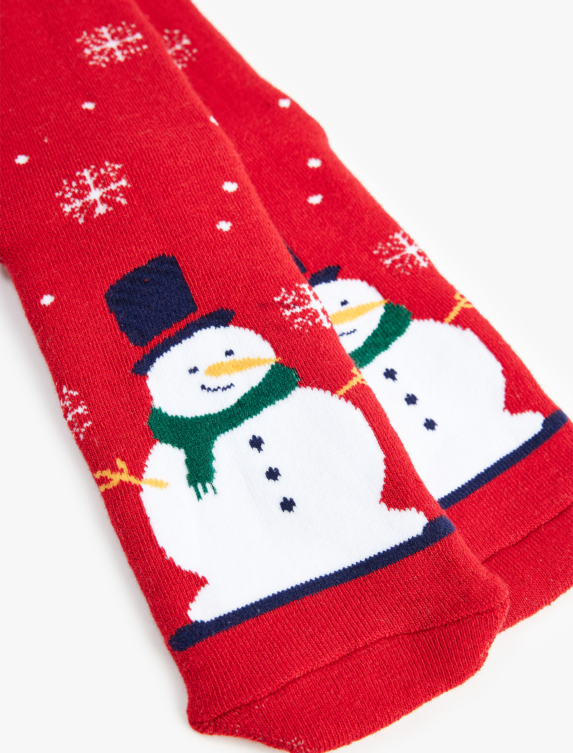 Kadın Yılbaşı Temalı Pamuklu Soket Havlu Çorap