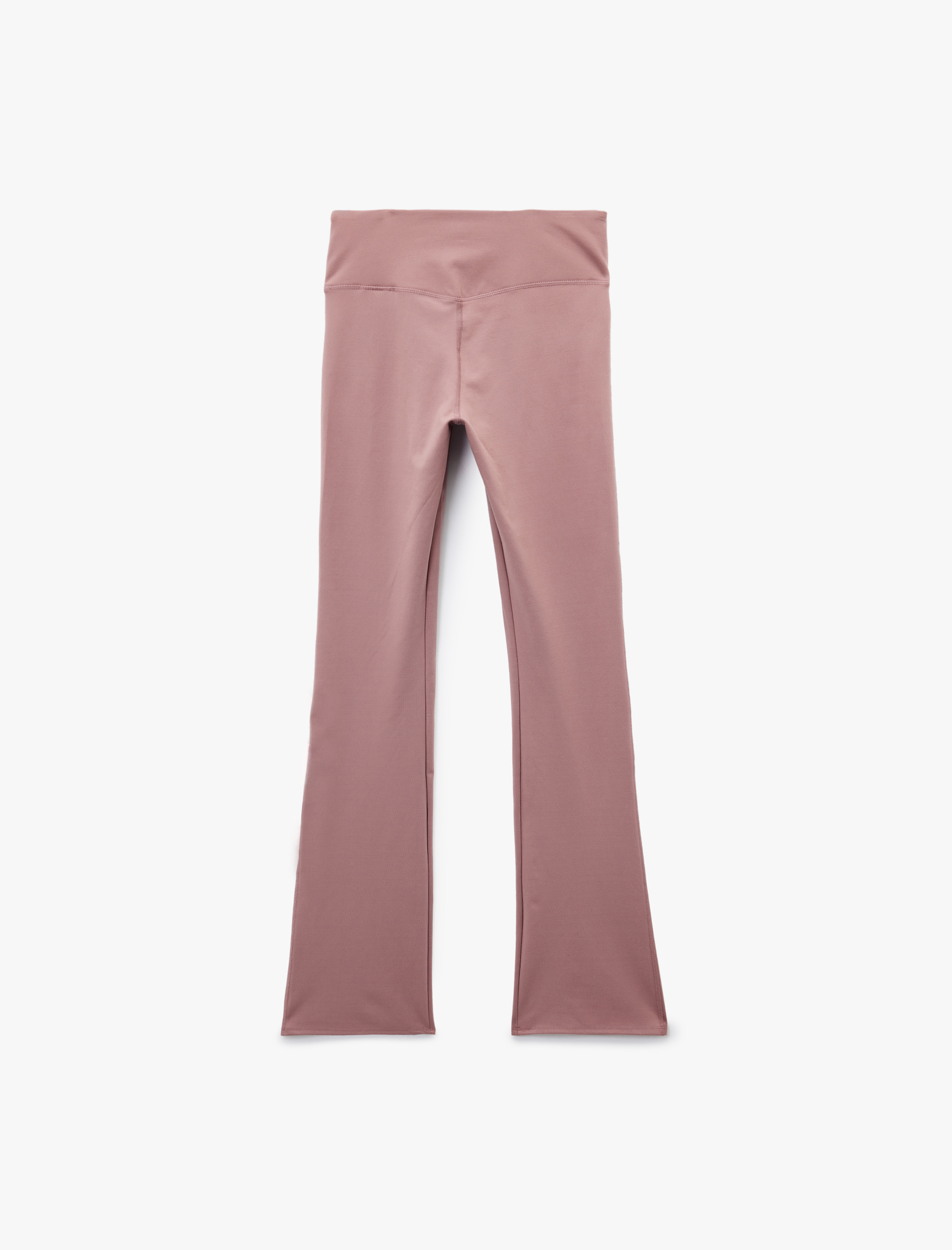 Yüksek Bel İspanyol Paça Dikiş Detaylı Spor Tayt