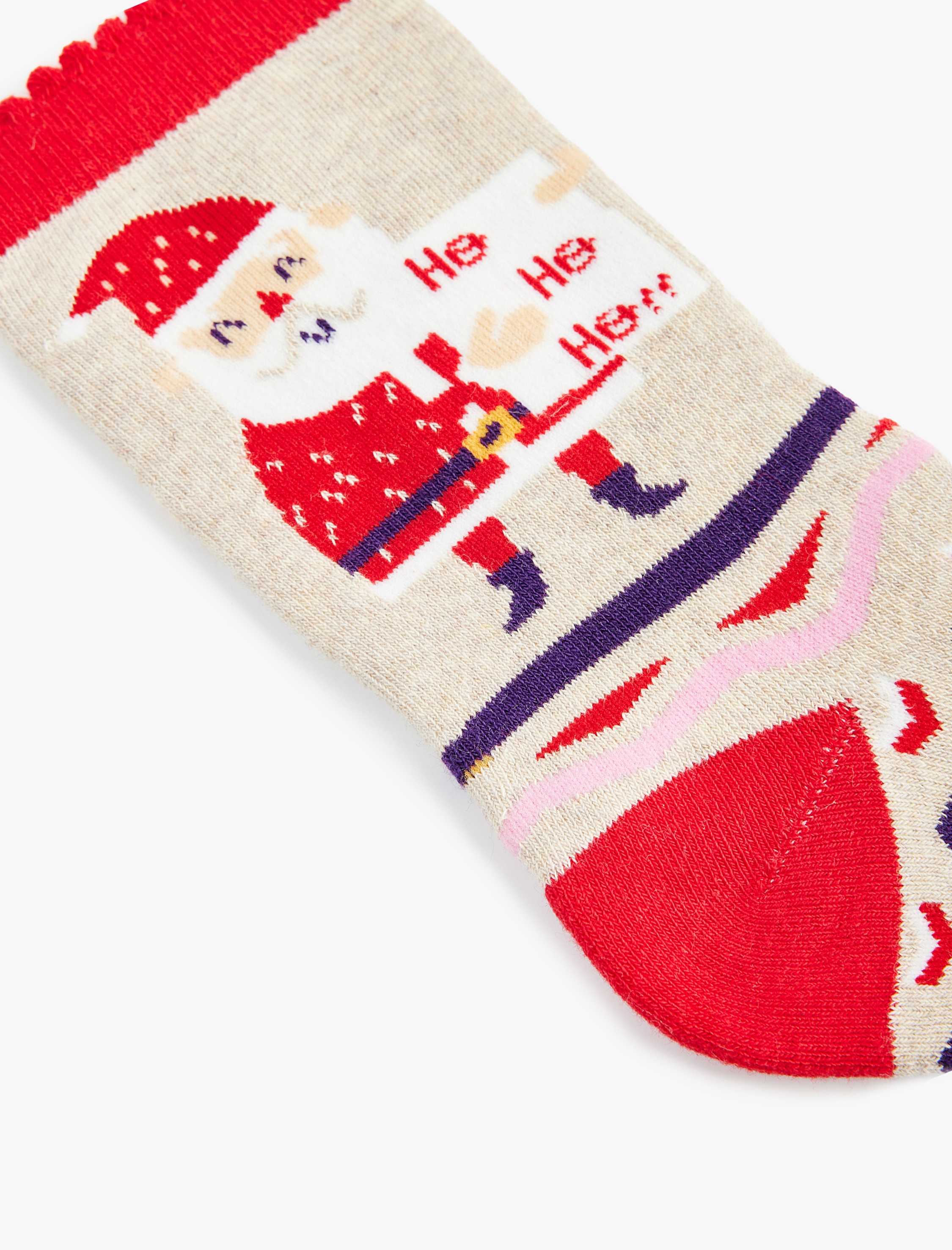  Kadın Havlu Yılbaşı Temalı Soket Çorap