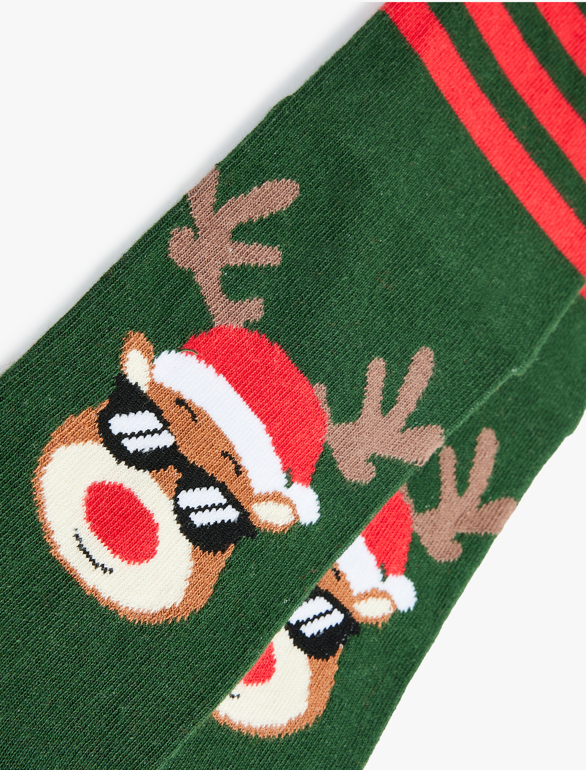  Erkek Pamuklu Yılbaşı Temalı Soket Çorap