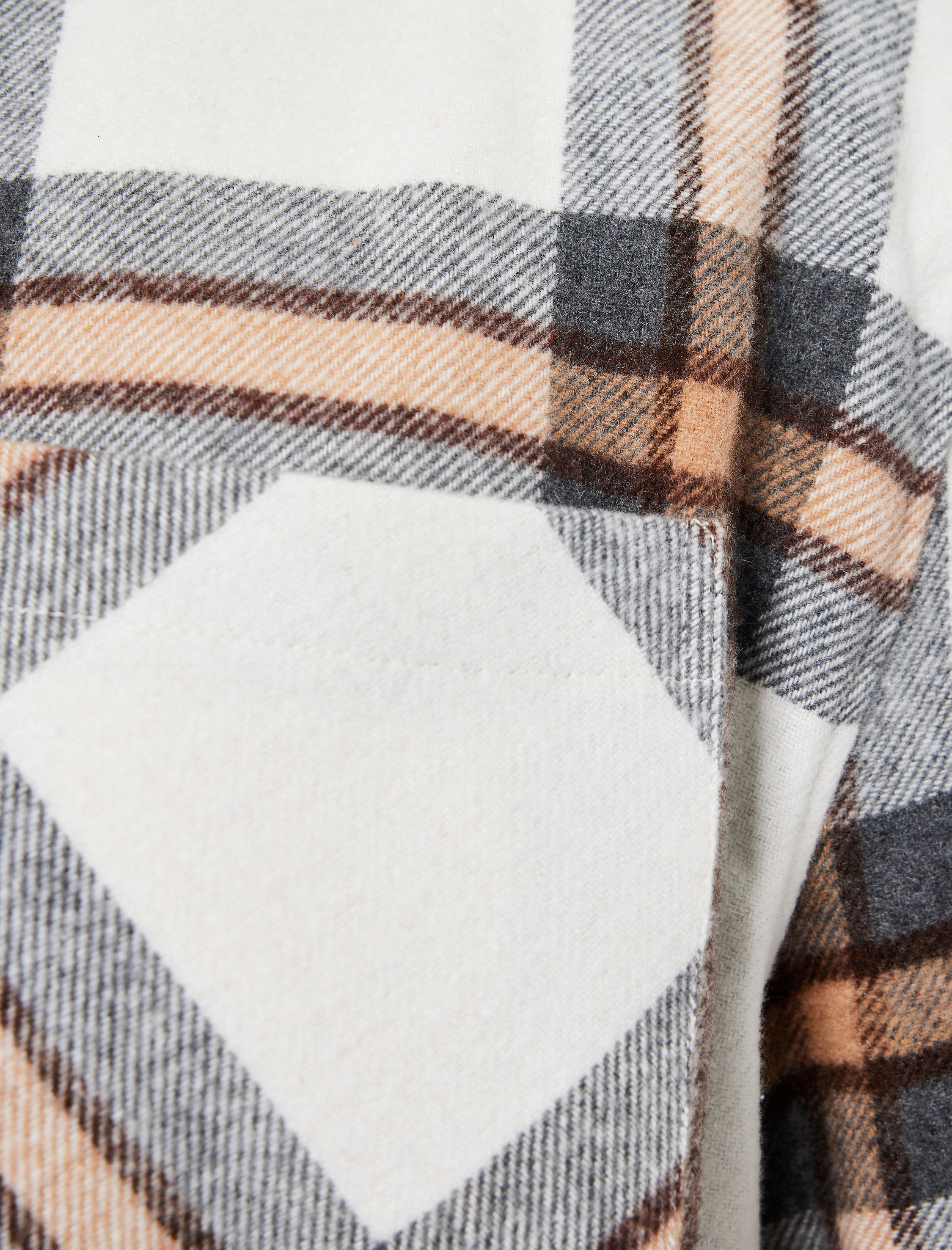   Uzun Kollu Regular Fit Cep Detaylı Klasik Yaka Oduncu Gömleği