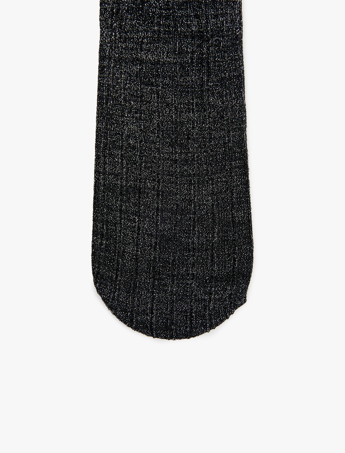 Kadın 40 DEN Simli Parlak Soket Çorap