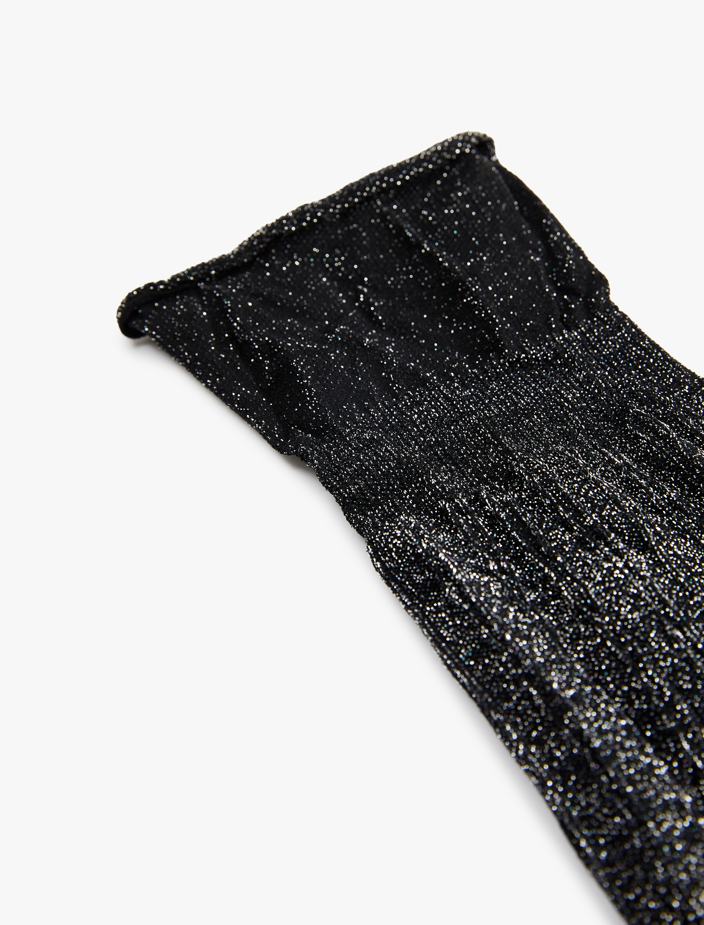  Kadın 40 DEN Simli Parlak Soket Çorap